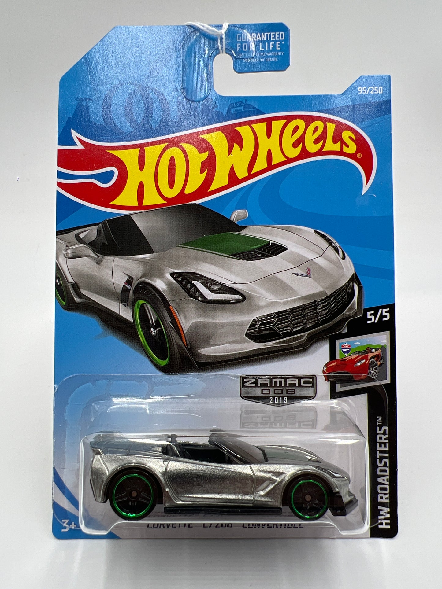2019 Hot Wheels Walmart Exclusive Zamac 8 #95 Corvette C7 Z06 Convertible