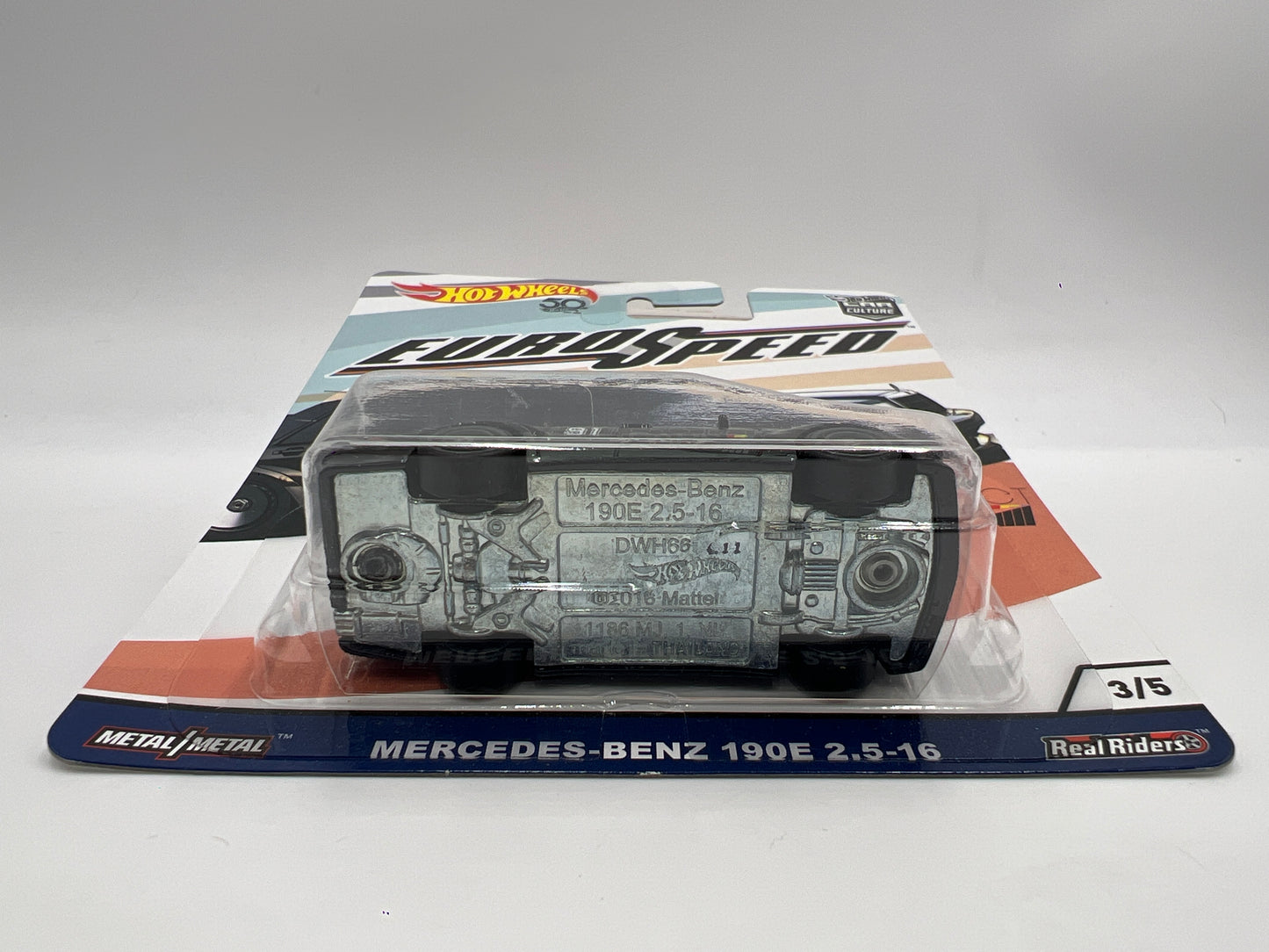 Hot Wheels Premium Euro Speed Project Cars #3 Mercedes-Benz 190E 2.5-16 Black W/Protector