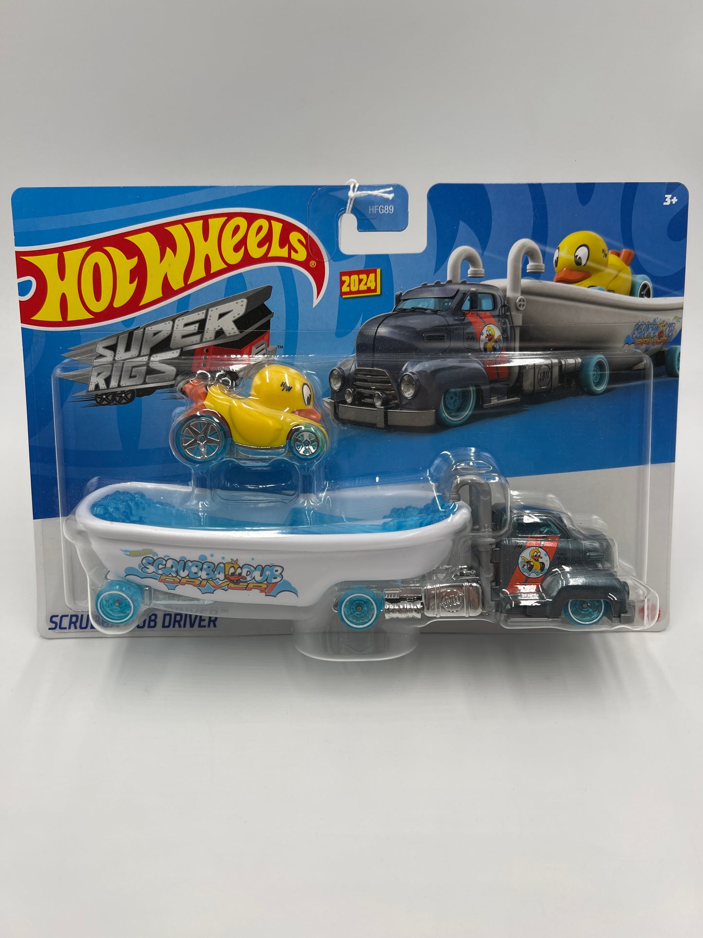 2024 Hot Wheels Super Rigs Scrubba Dub Driver & Duck N Roll SR