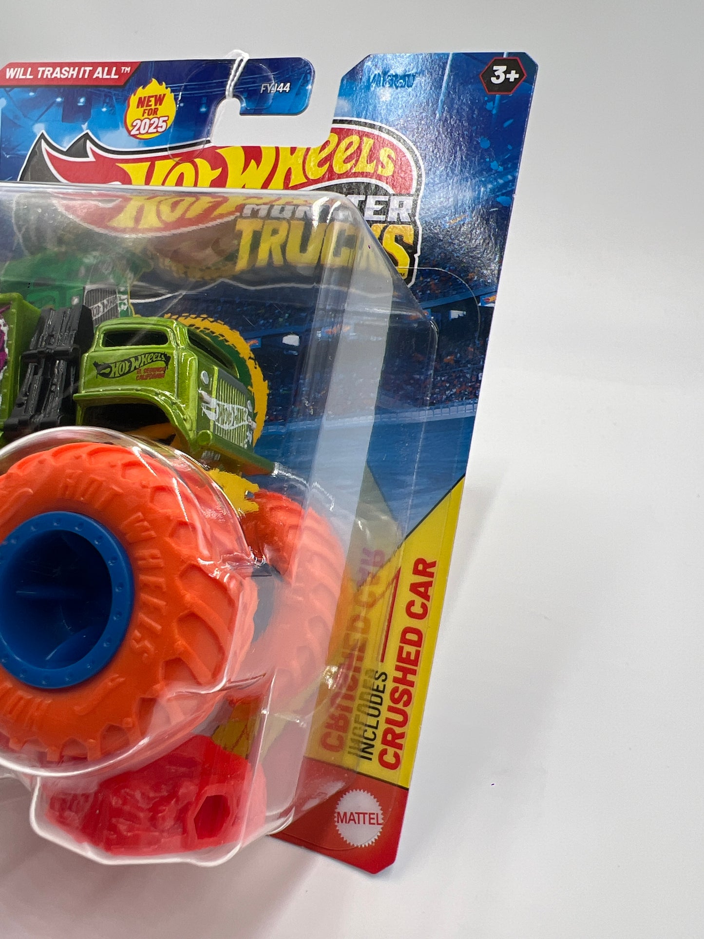 2025 Hot Wheels Monster Trucks Freestyle Wreckers #1 Will Trash It All Green 128E