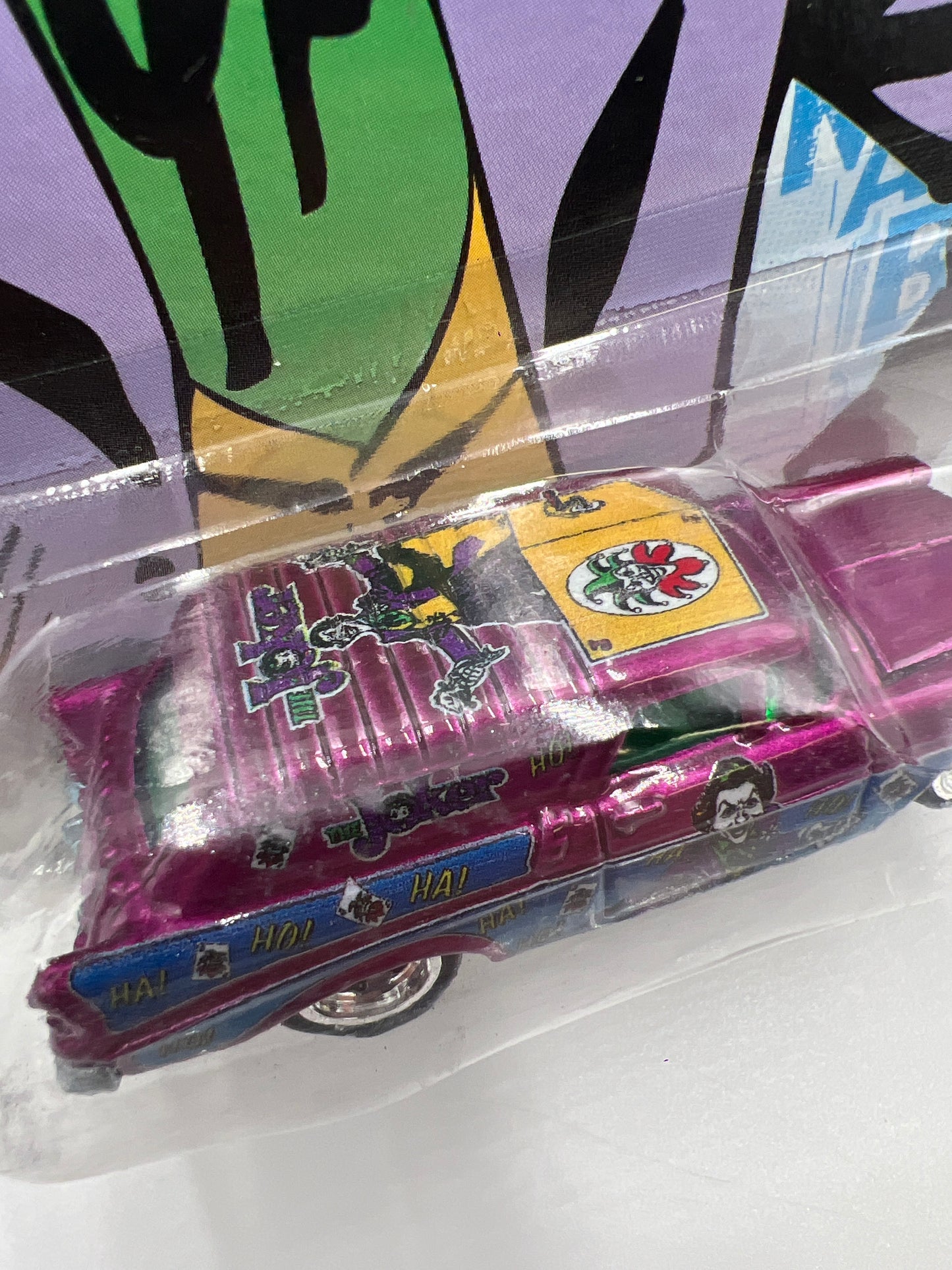 Hot Wheels Premium DC Comics The Joker 56 Chevy Nomad Purple 268A