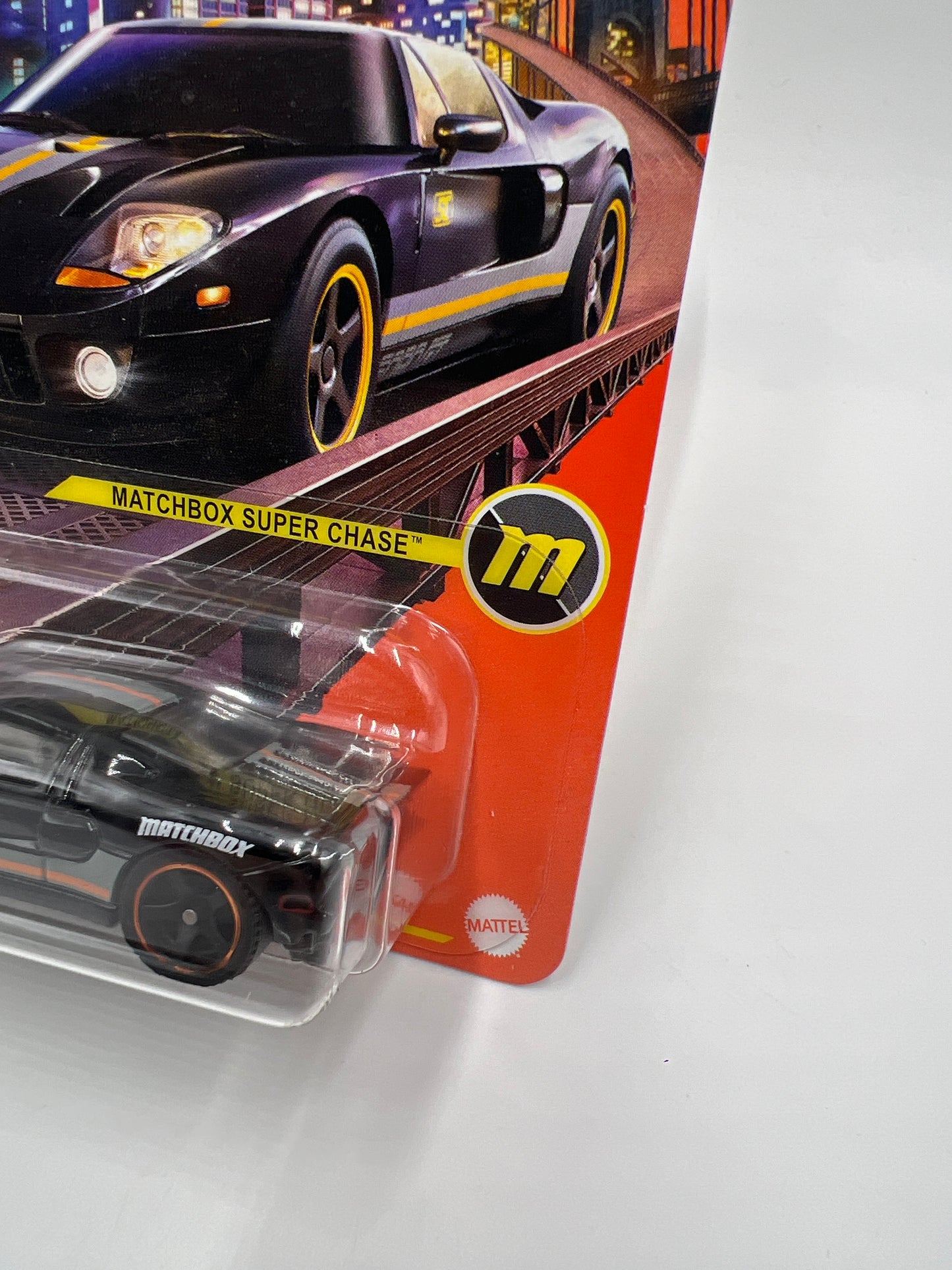 Matchbox Super Chase 2005 Ford GT Black W/Protector