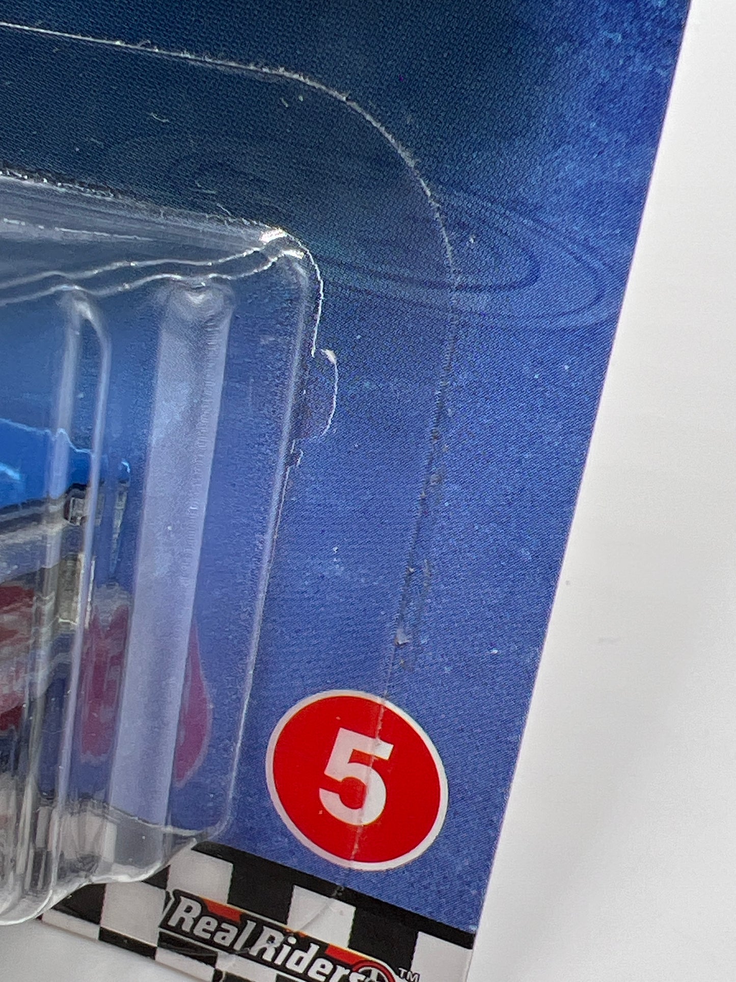 Hot Wheels Premium Boulevard #5 83 Chevy Silverado 4x4 Blue W/Protector Partial Reglue Blister