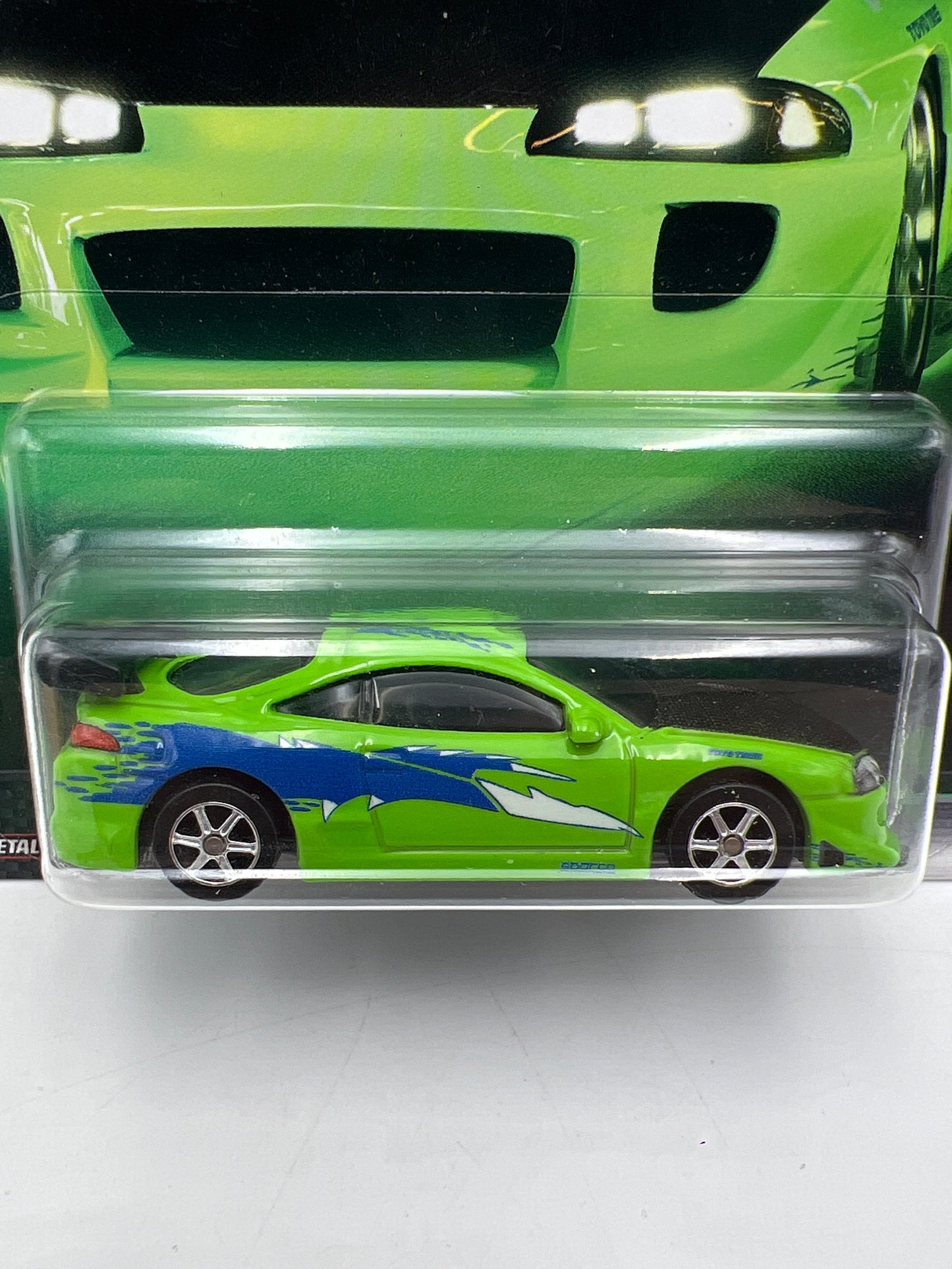 Hot Wheels Fast & Furious Original Fast #2 95 Mitsubishi Eclipse Green W/Protector