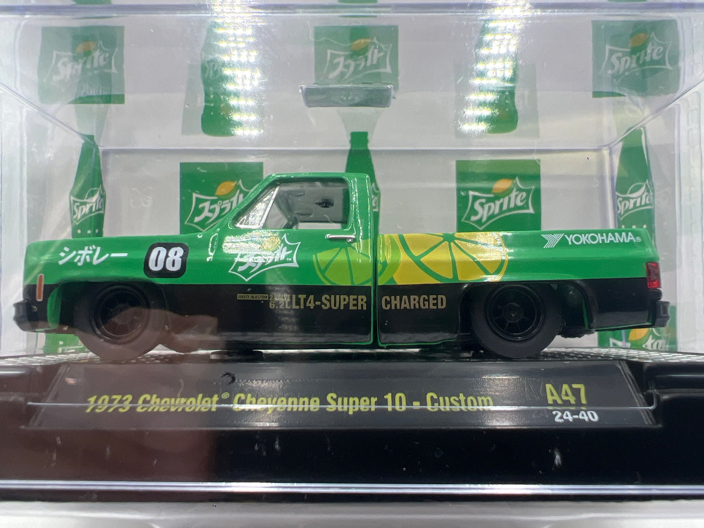 2024 M2 Machines Sprite 1973 Chevrolet Cheyenne Super 10 Custom Green A47