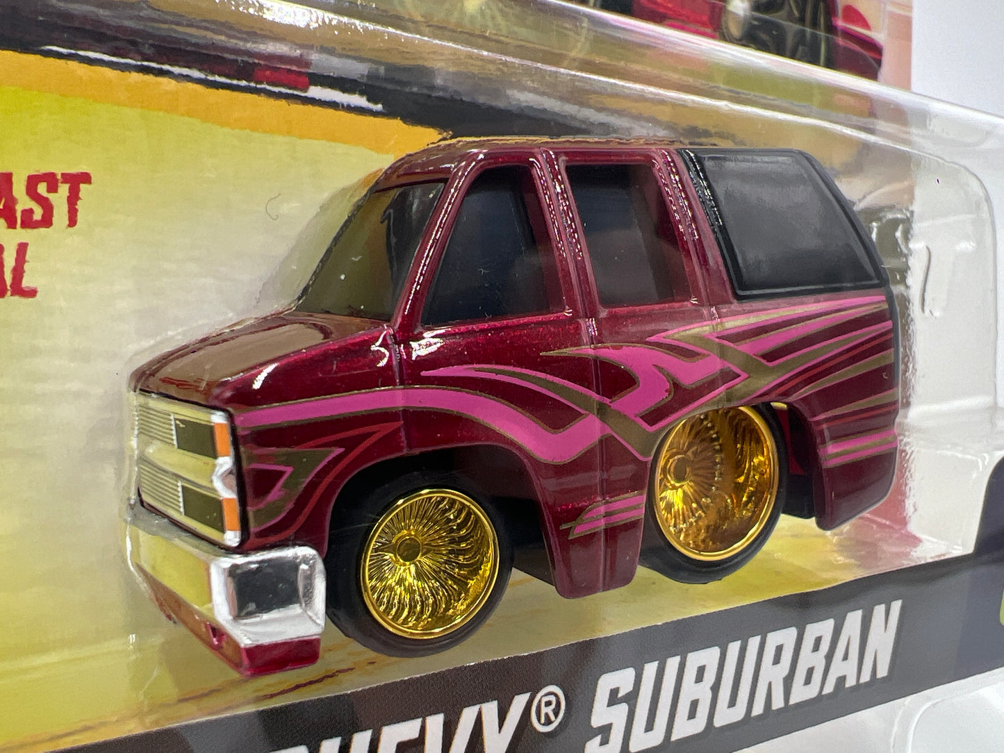 MGA Car Tuned Series 7 #7 92 Chevy Suburban Red
