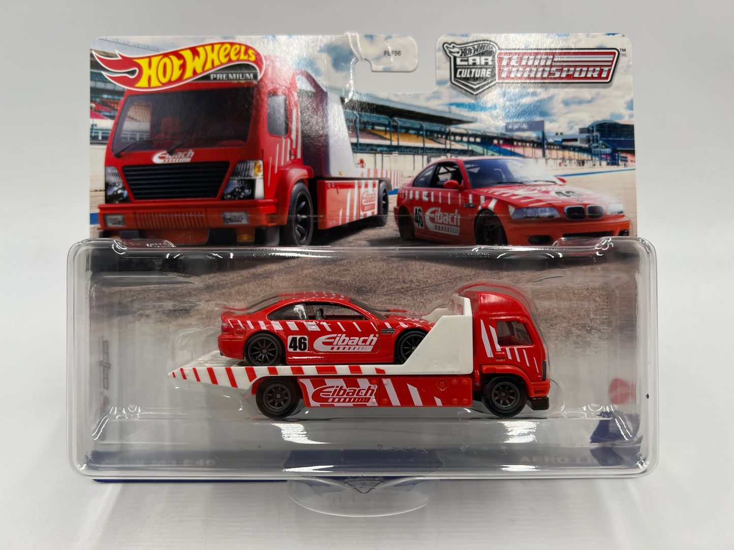 Hot Wheels Car Culture Team Transport #29 BMW M3 E46 & Aero Lift Red