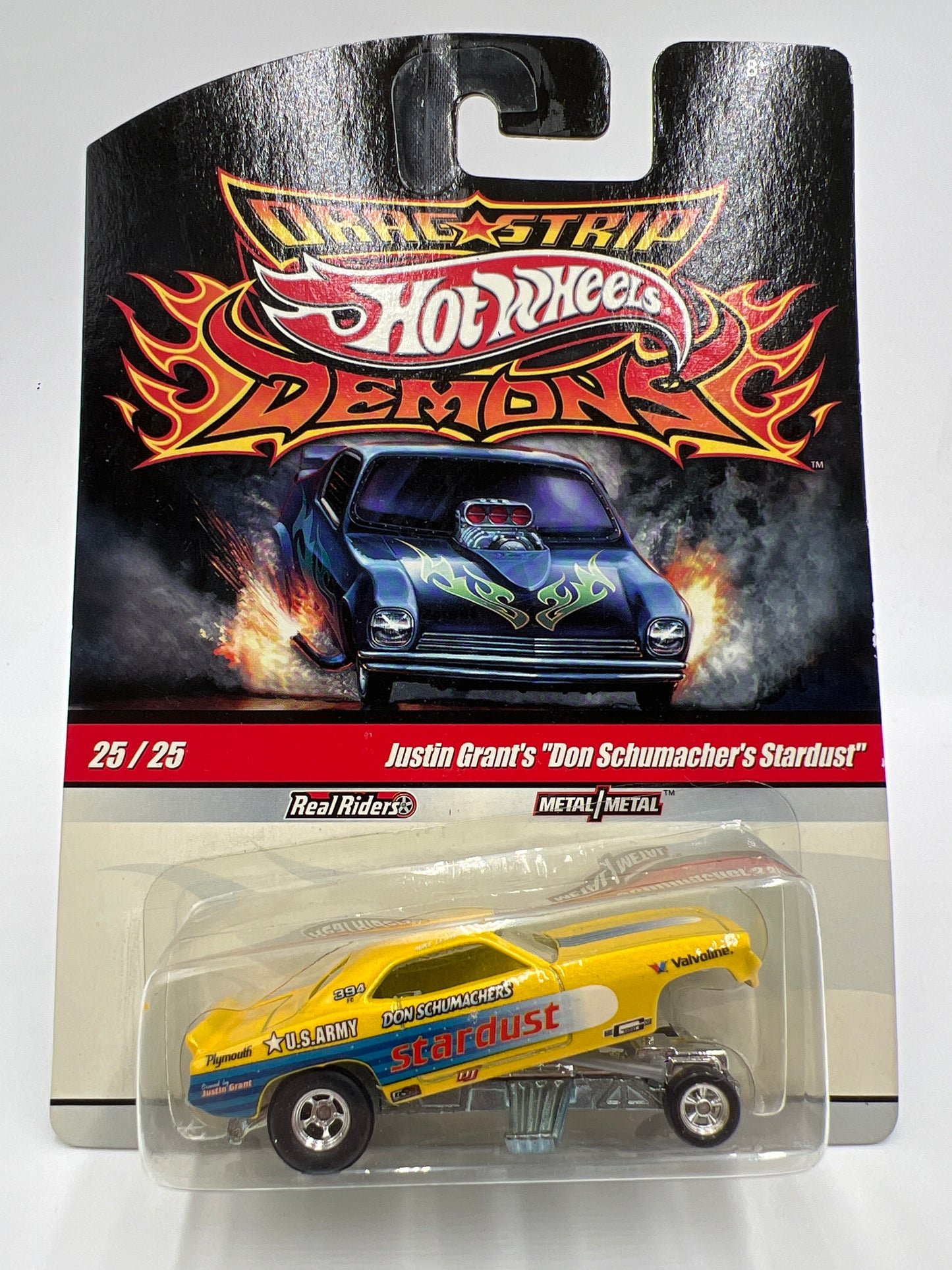 Hot Wheels Drag Strip Demons #25 Justin Grants Don Schumachers Stardust W/Protector