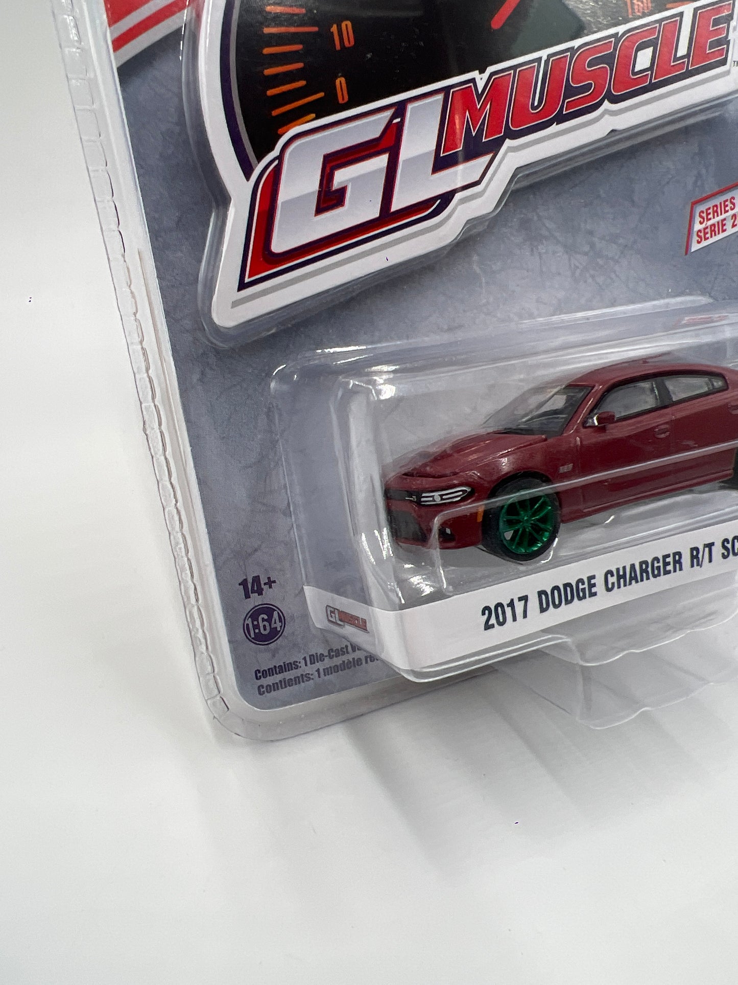 Greenlight GL Muscle Series 26 CHASE 2017 Dodge Charger R/T Scat Pack Red