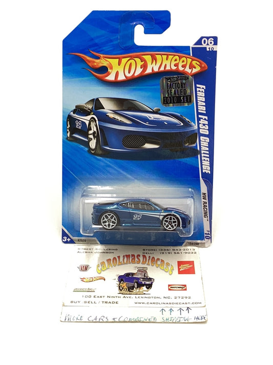 2010 Hot Wheels #154 Ferrari F430 Challenge Toys r Us exclusive factory sealed sticker with protector