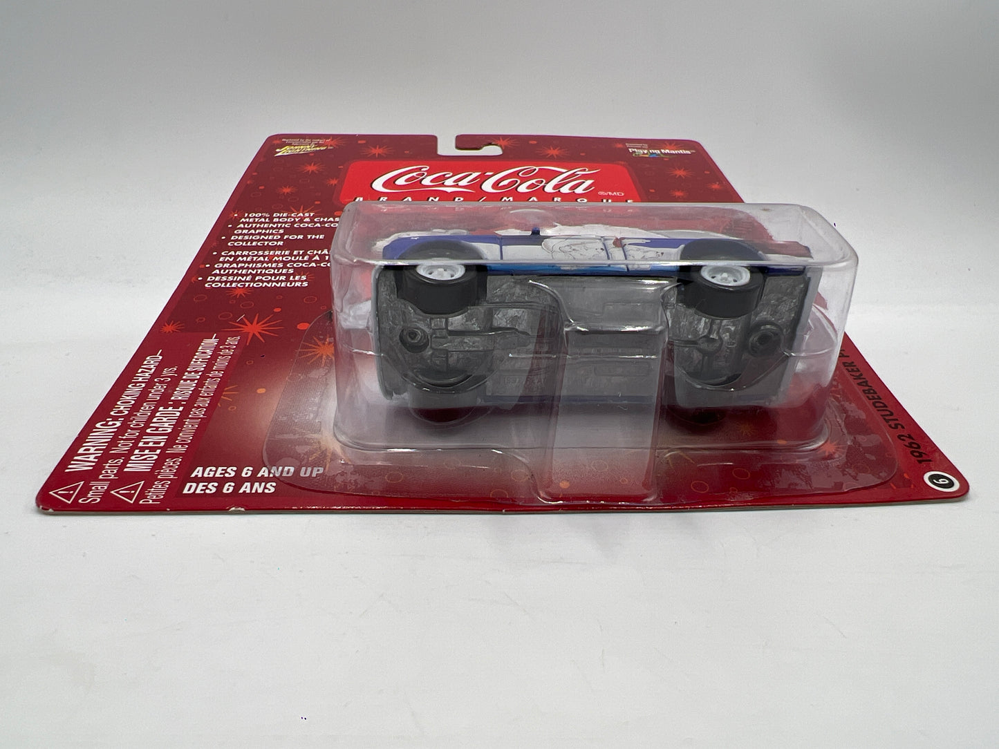 Johnny Lightning White Lightning Chase Coca Cola #6 1962 Studebaker Pickup Truck Blue W/Protector