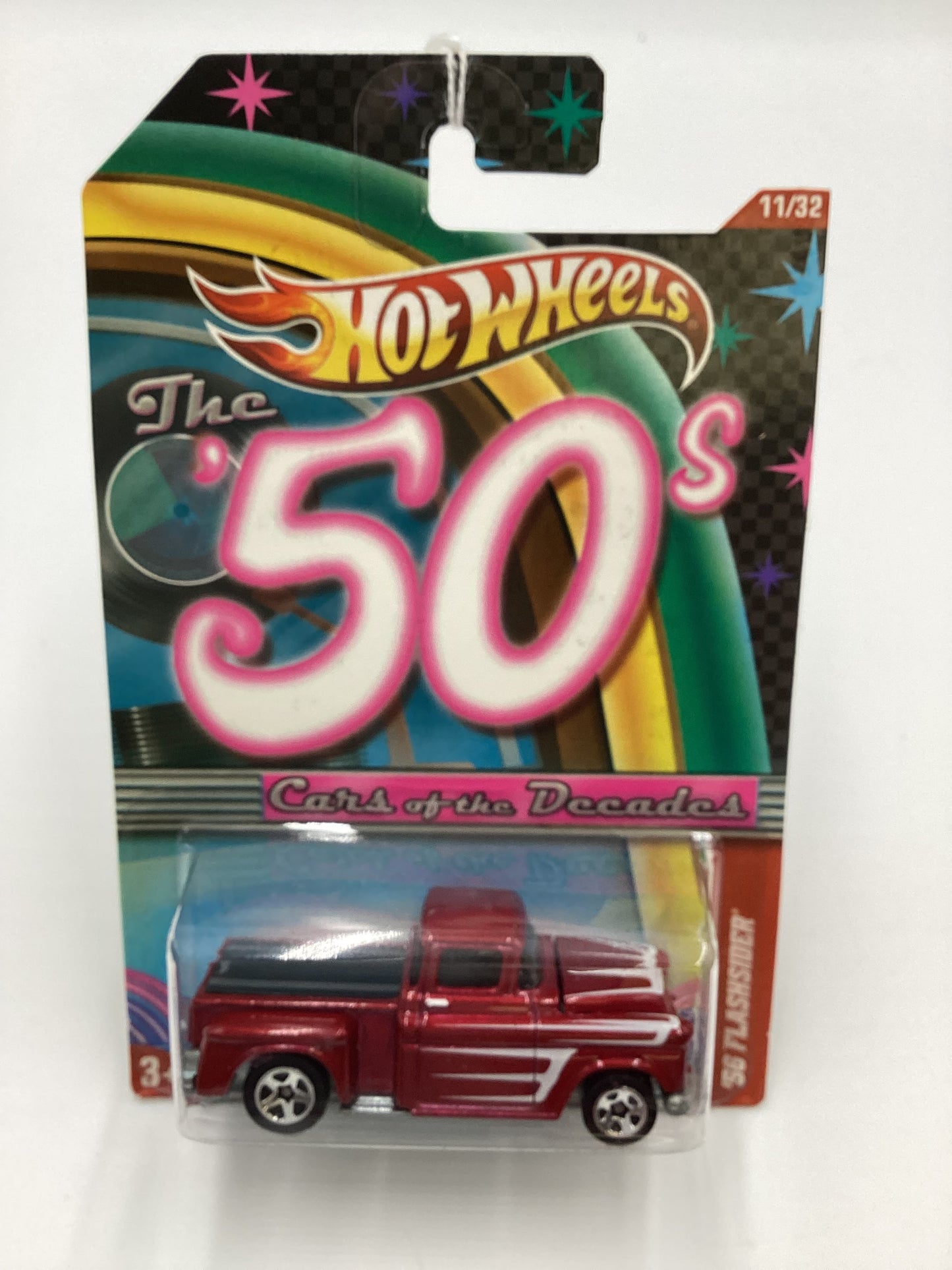 2011 Hot Wheels Cars of the Decades The 50s #11 56 Flashsider Red 157F