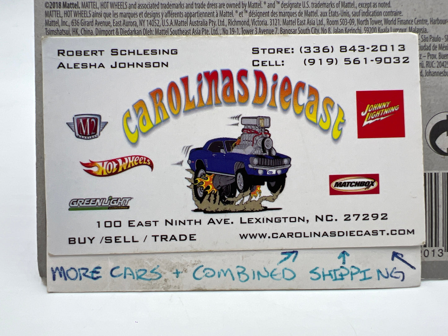 2019 Hot Wheels Race Team #215 Chrysler Pacifica Blue 55B