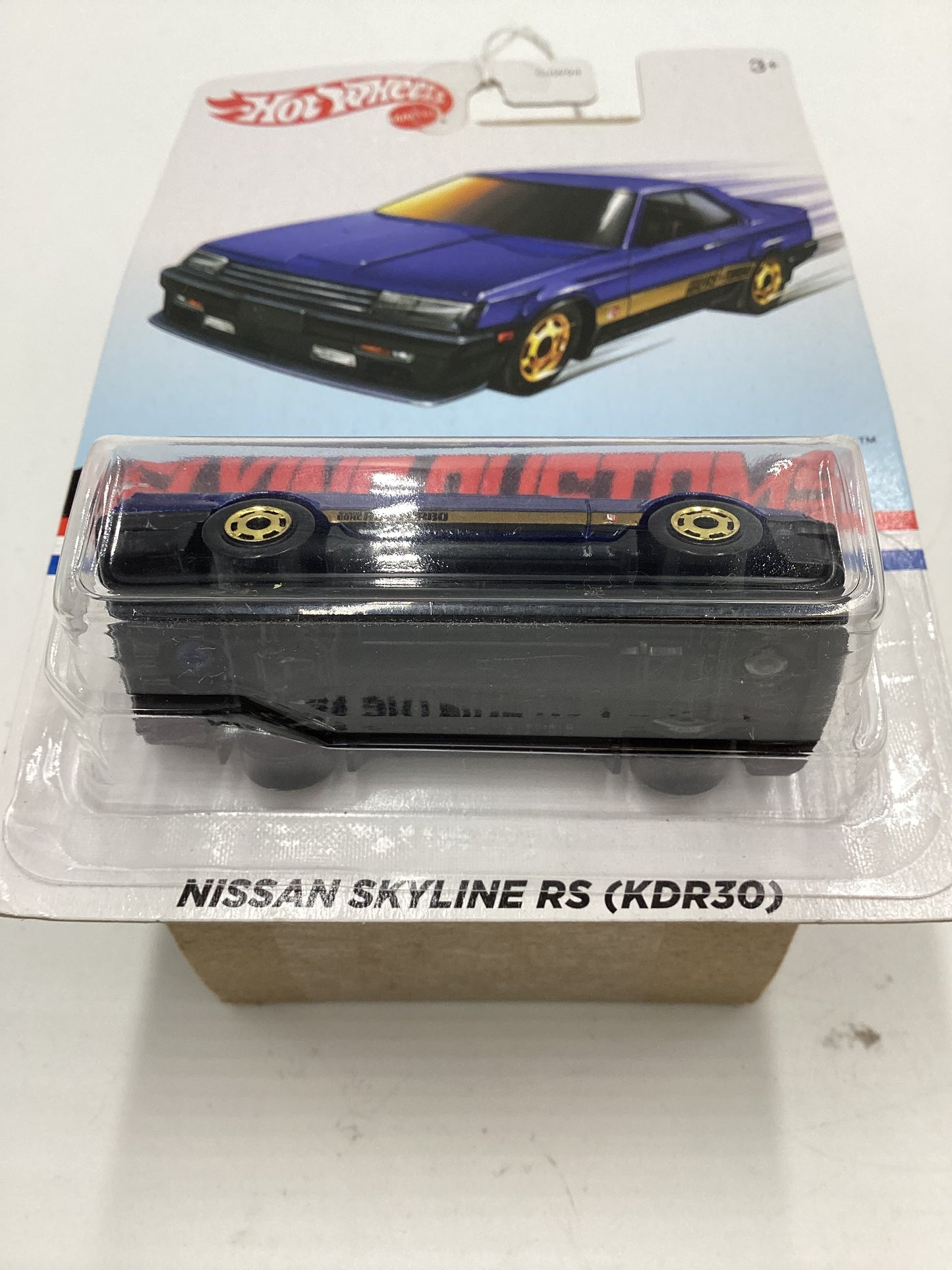 Hot Wheels Target Exclusive Flying Customs Nissan Skyline RS KDR30 Blue Bad Card