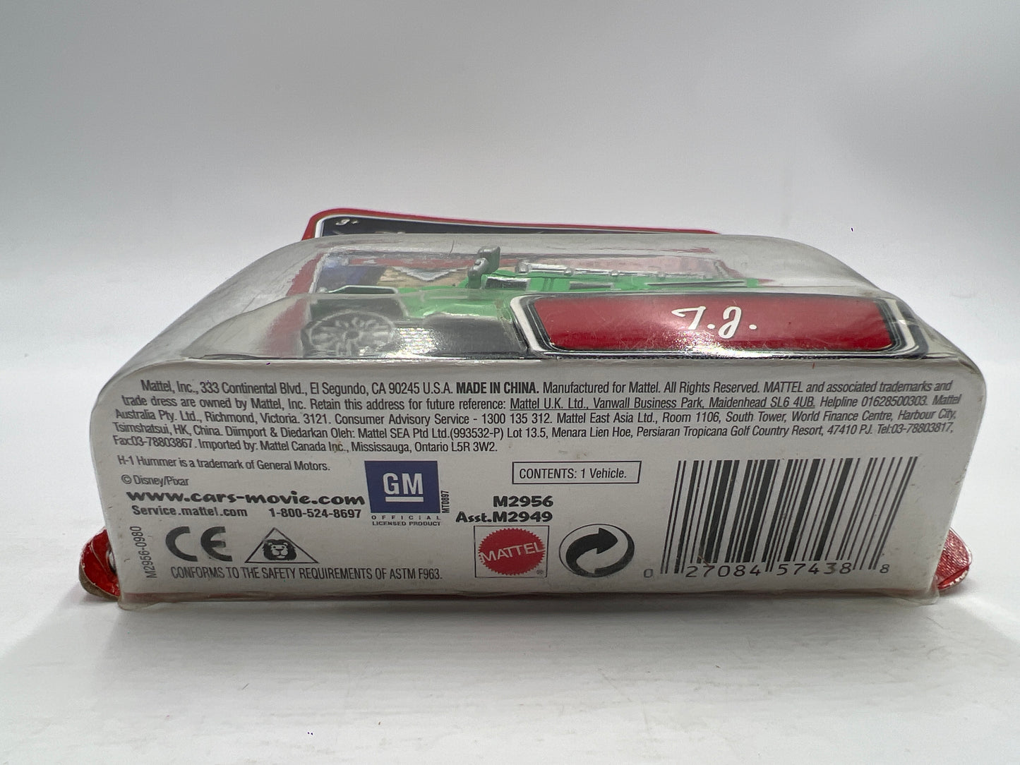 Disney Pixar Cars T.J. Green 136A