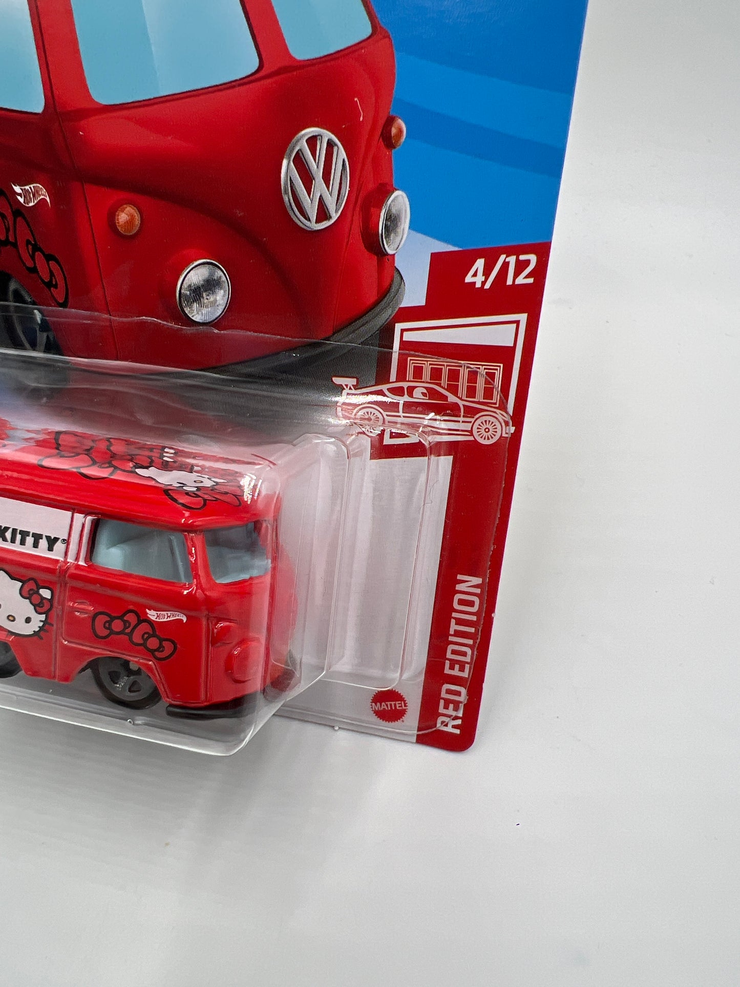 2021 Hot Wheels Target Exclusive Red Edition #38 Kool Kombi Hello Kitty Red W/Protector 1