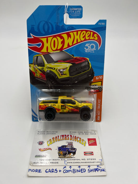 2018 Hot Wheels Hot Trucks #175 17 Ford F-150 Raptor Yellow 26E