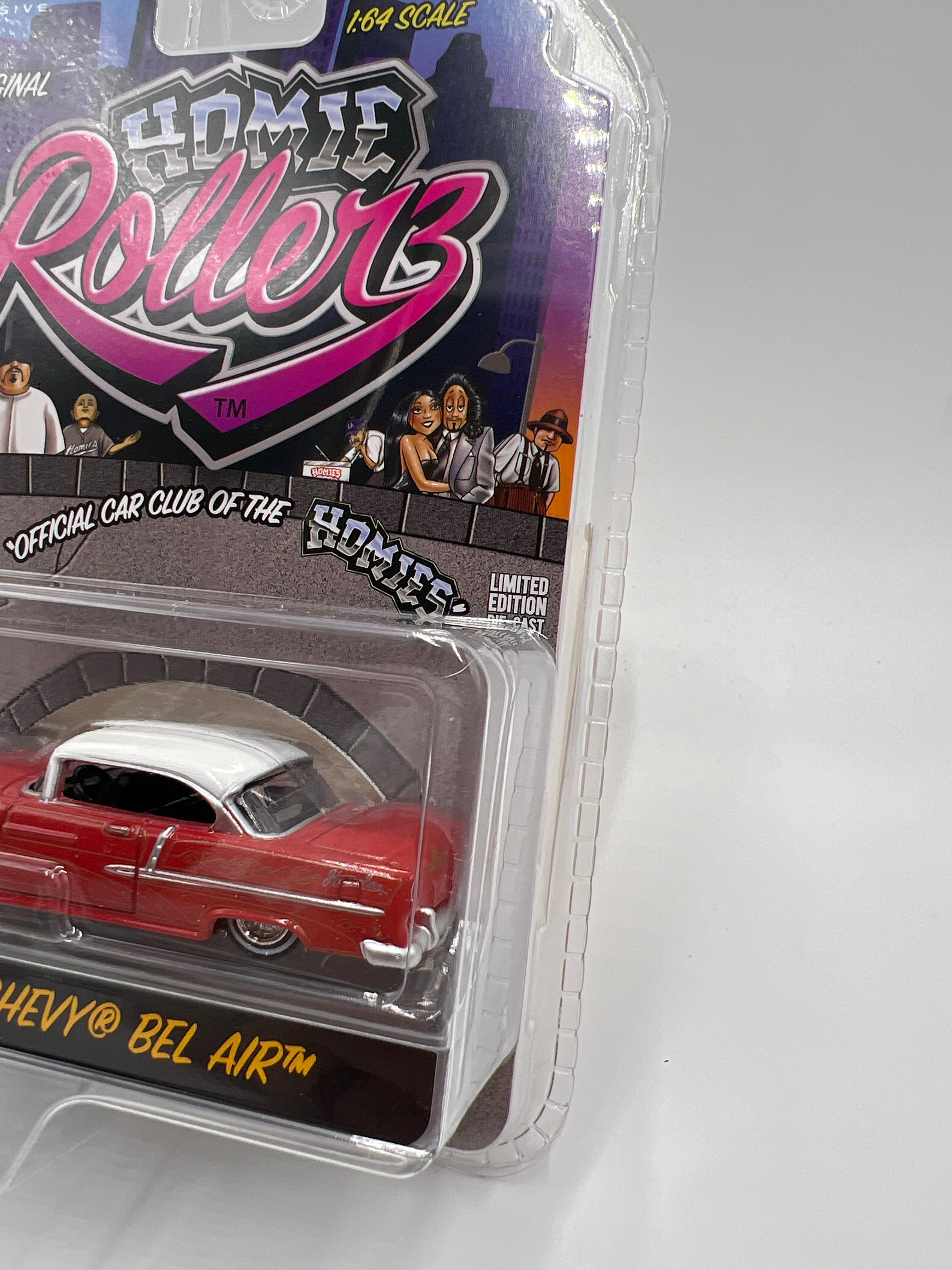 Greenlight x DGA Homie Rollerz 55 Chevy Bel Air Red & El Cholo