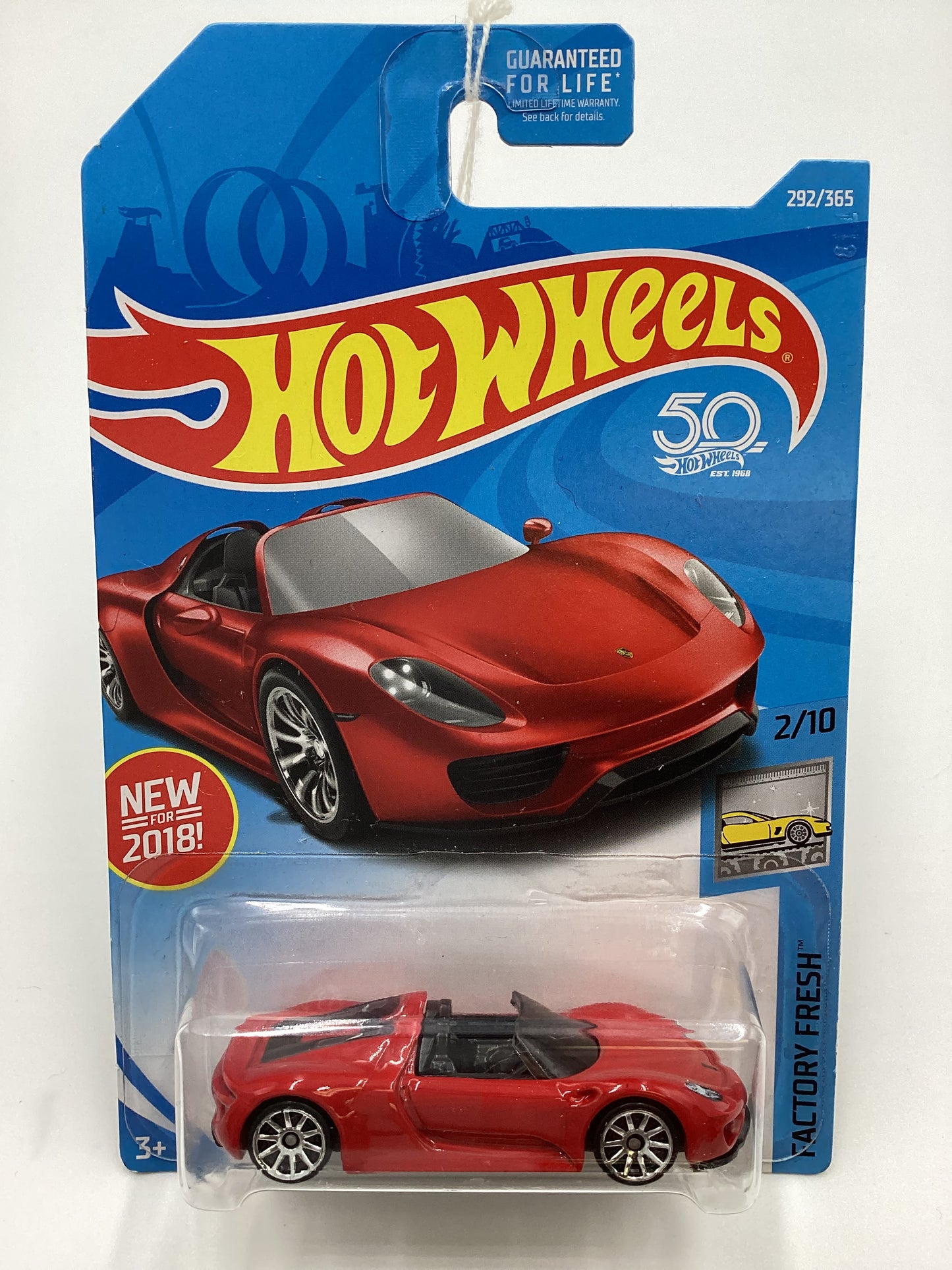 2018 Hot Wheels #292 Porsche 918 Spyder 100D