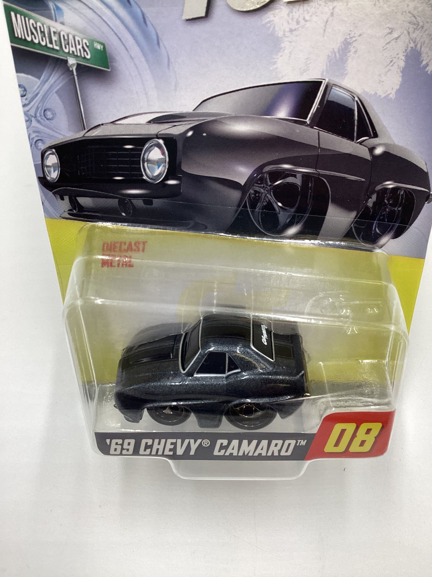 2024 Car Tuned Series 1 #08 69 Chevy Camaro Black Walgreens Exclusive with protector 235B