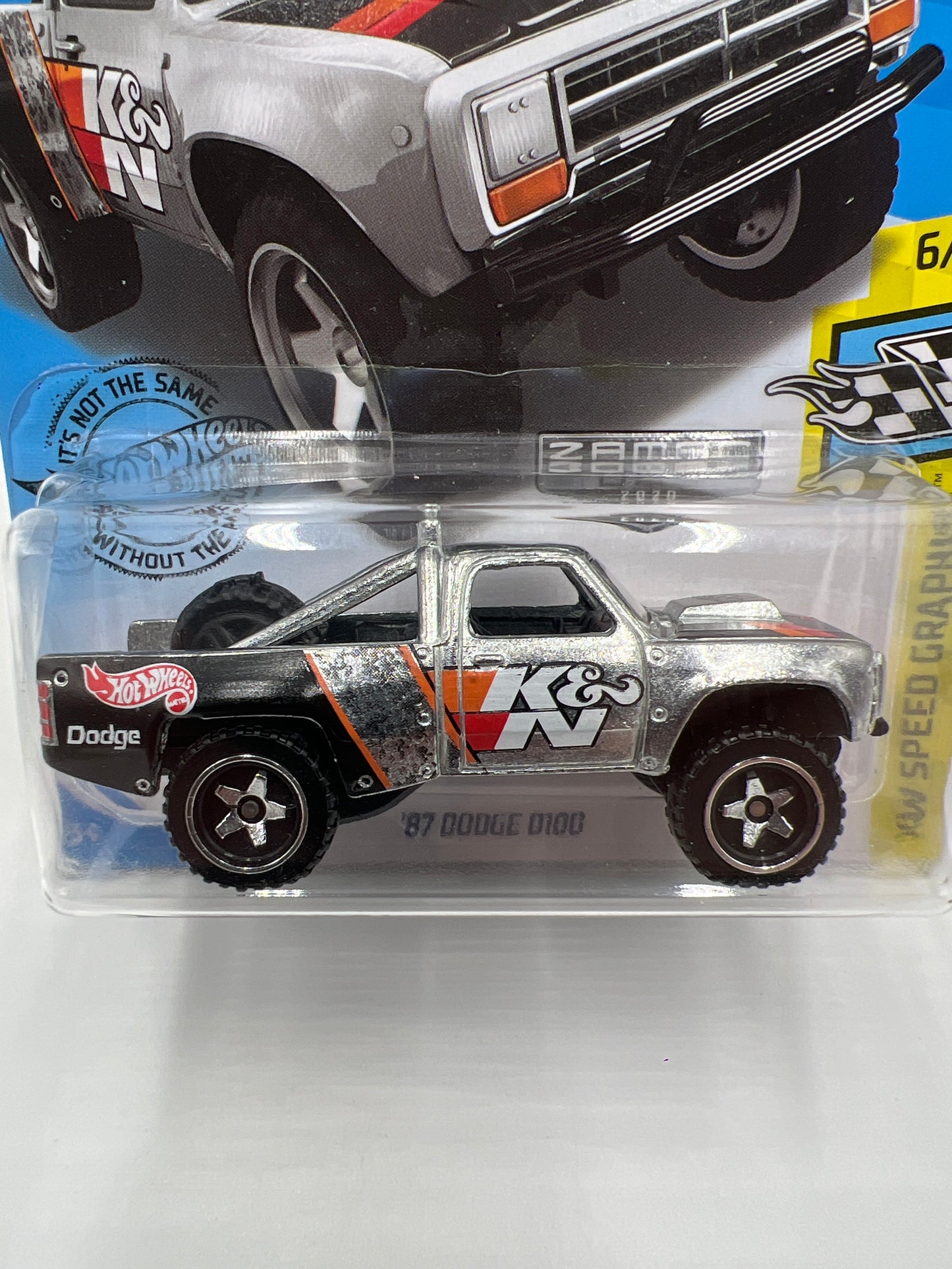 2020 Hot Wheels Walmart Exclusive Zamac 8 #128 87 Dodge D100 K&N