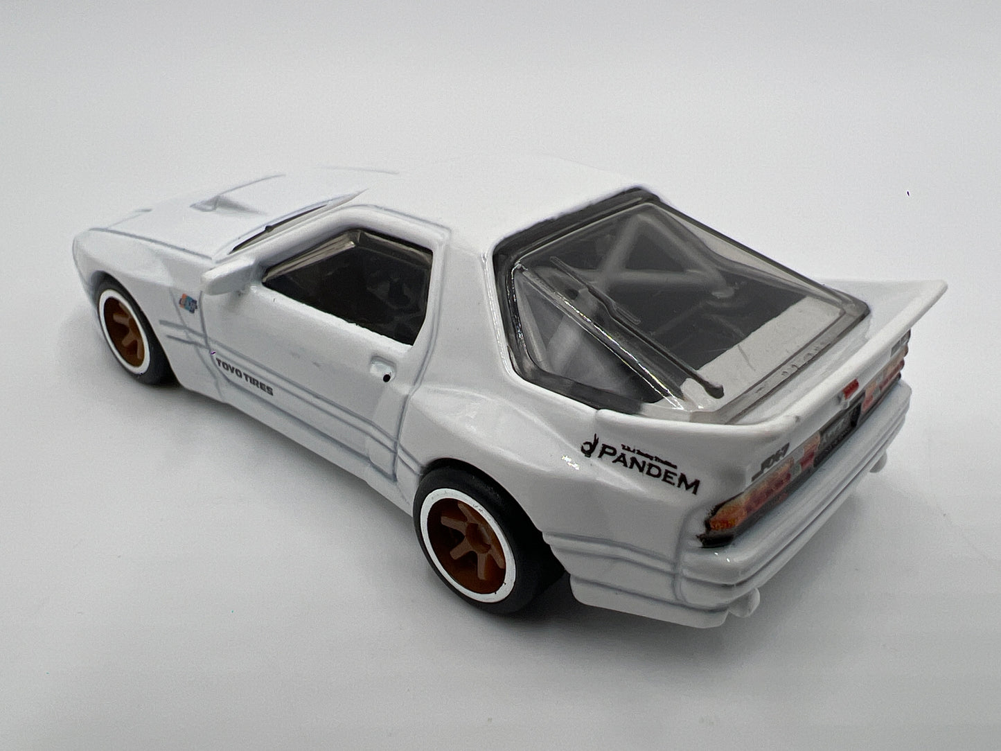 Hot Wheels 1/64 Premium Target 2 Pack Exclusive Mazda RX7 FC Pandem White Loose