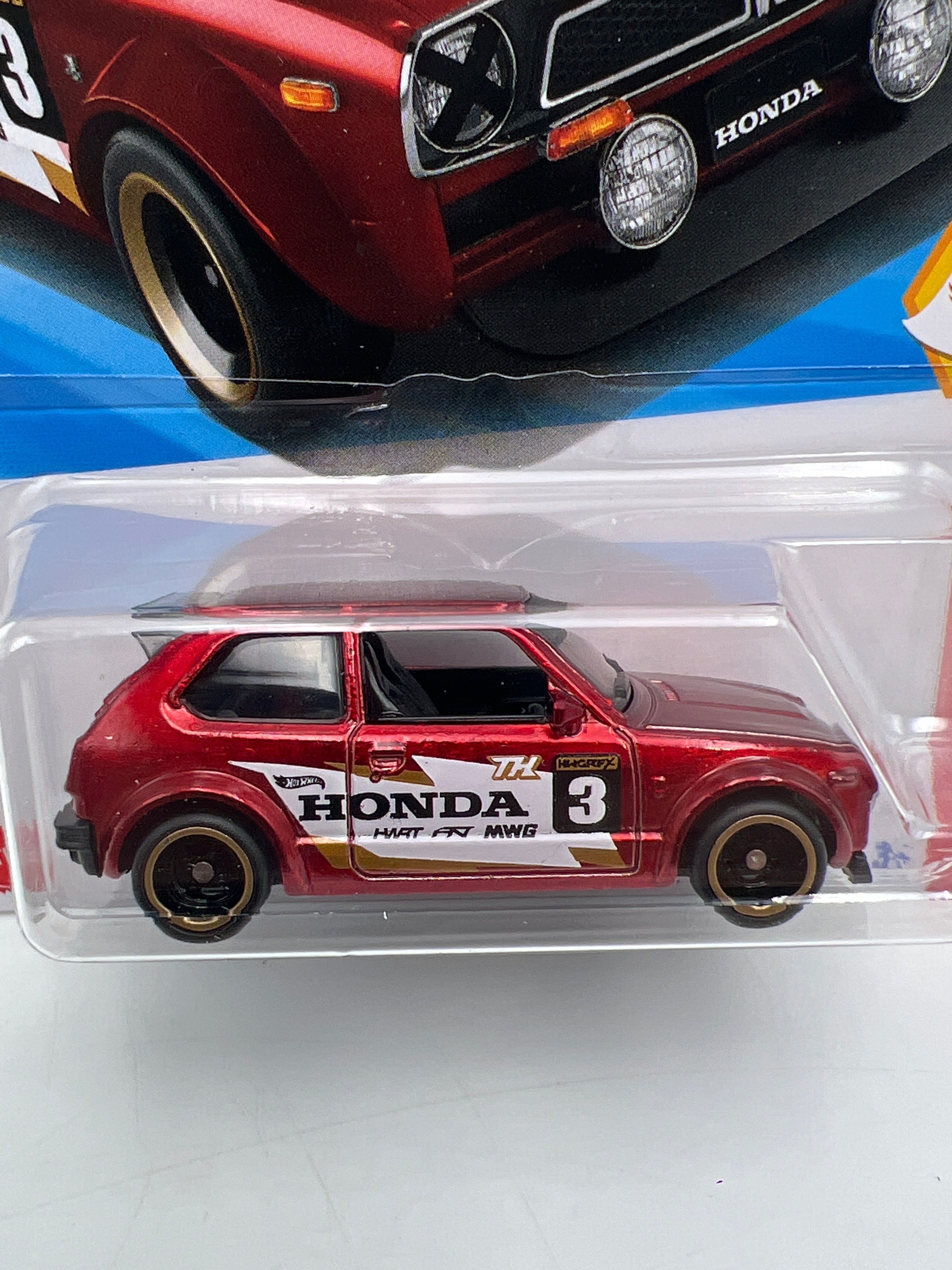 2025 Hot Wheels Super Treasure Hunt #231 73 Honda Civic Custom Red