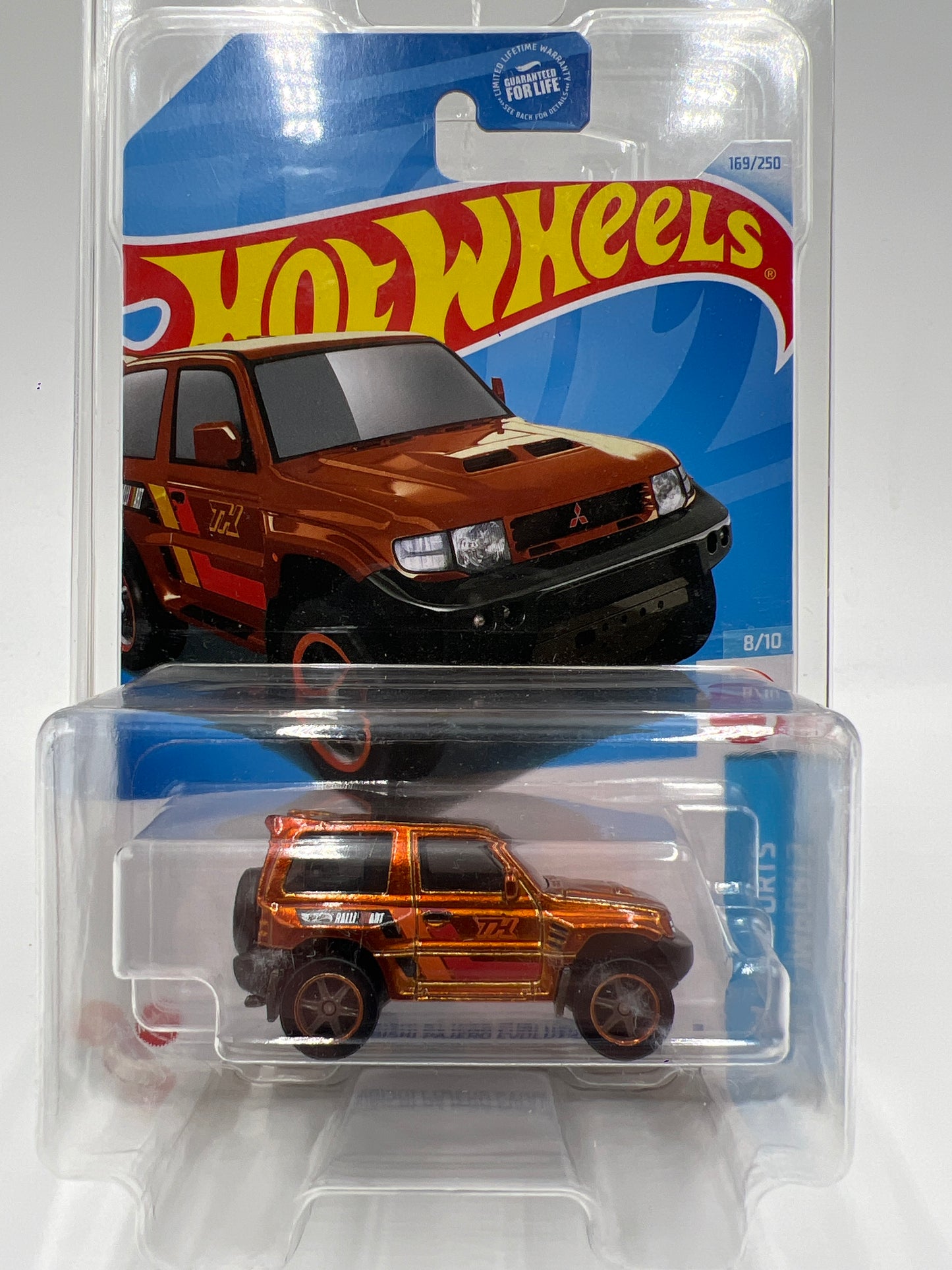2024 Hot Wheels Super Treasure Hunt #169 Mitsubishi Pajero Evolution Orange W/Protector