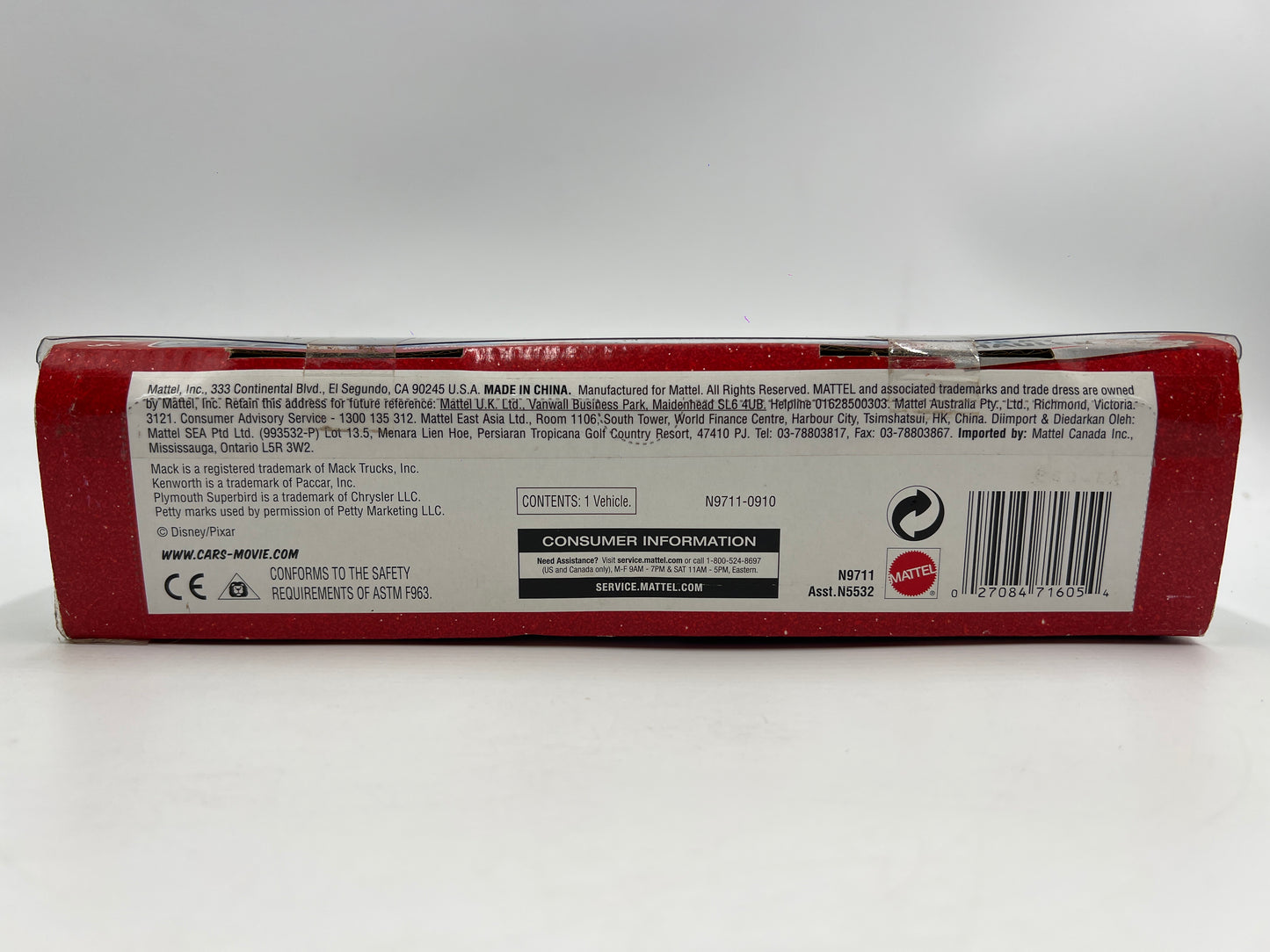 Disney Pixar The World Of Cars Hauler #3 Gray Hauler Dinoco Blue