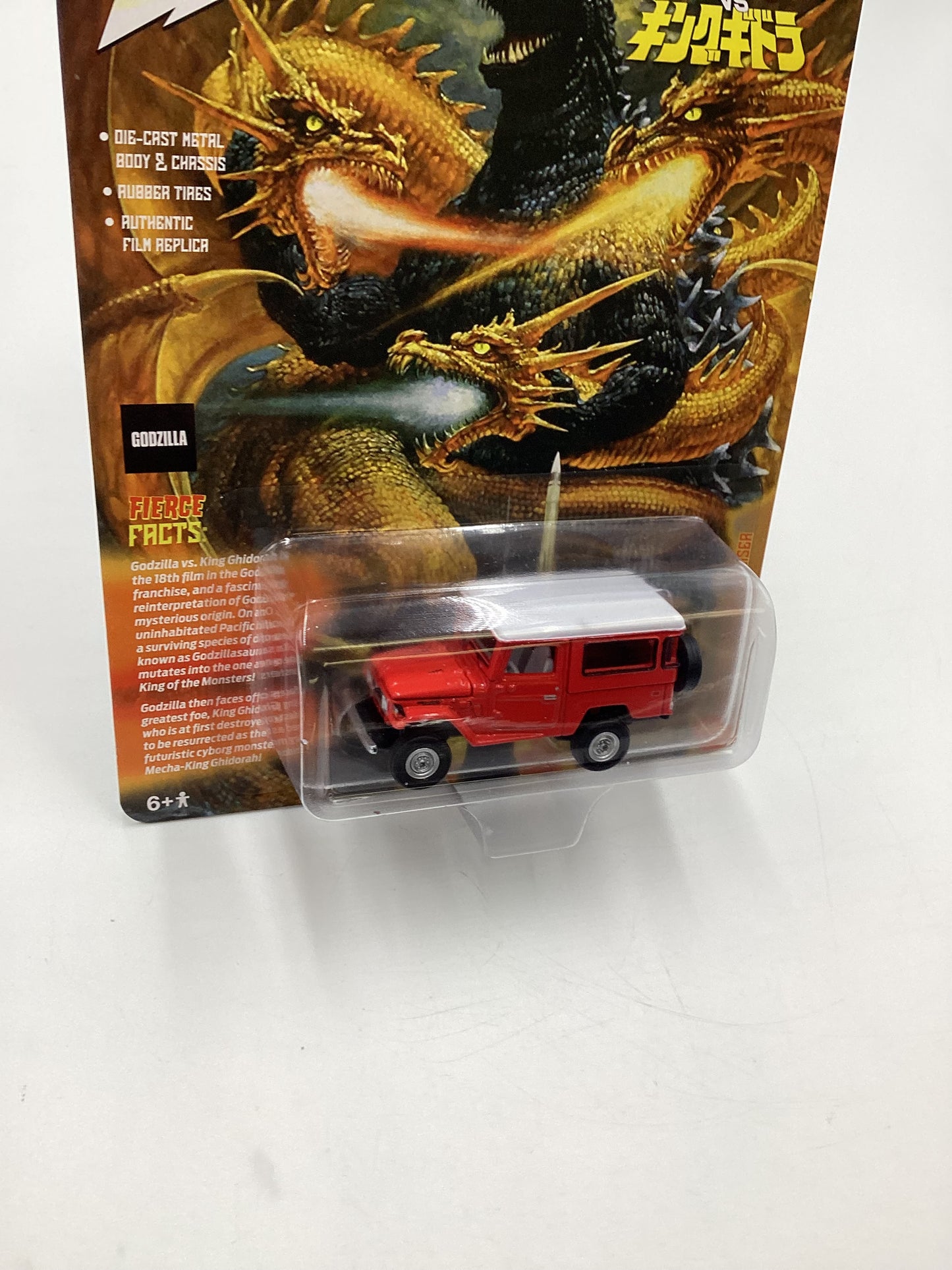 Johnny Lightning Pop Culture Godzilla Release 2 #3 1080 Toyota Land Cruiser Red