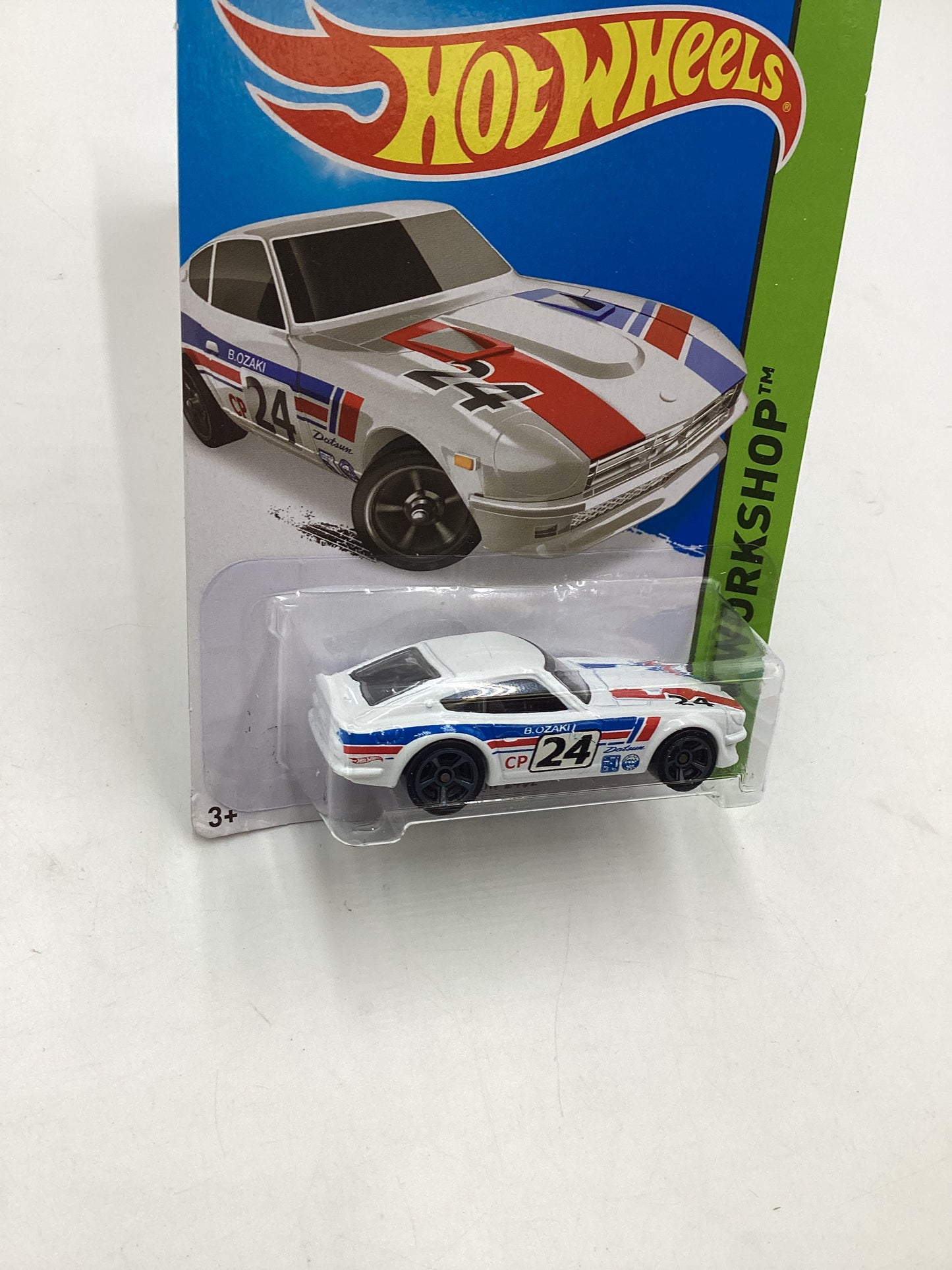 2015 Hot Wheels Workshop #243 Datsun 240Z white 88C