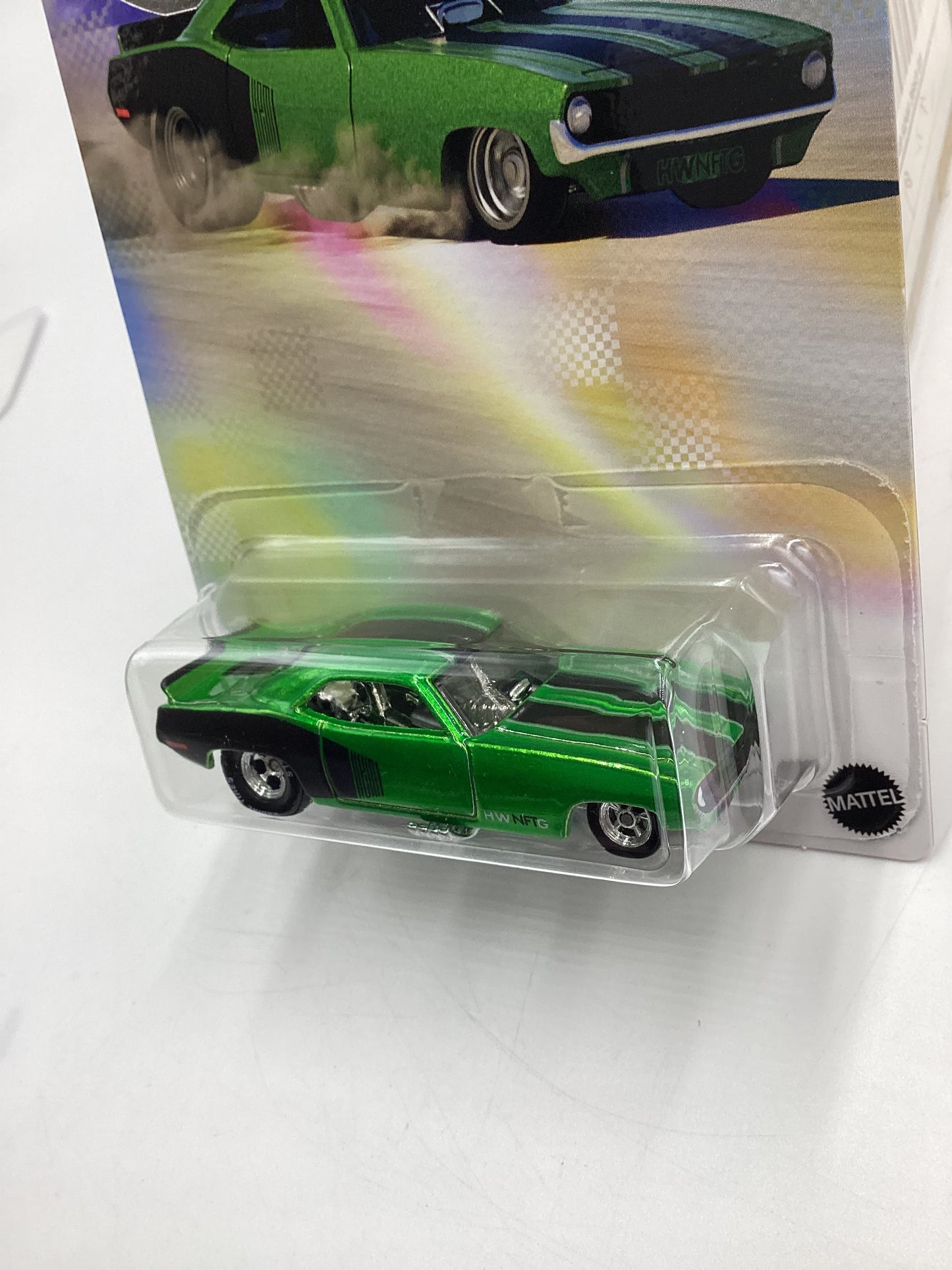 Hot Wheels NFT Garage Series 8 #43 72 Plymouth Cuda FC Green