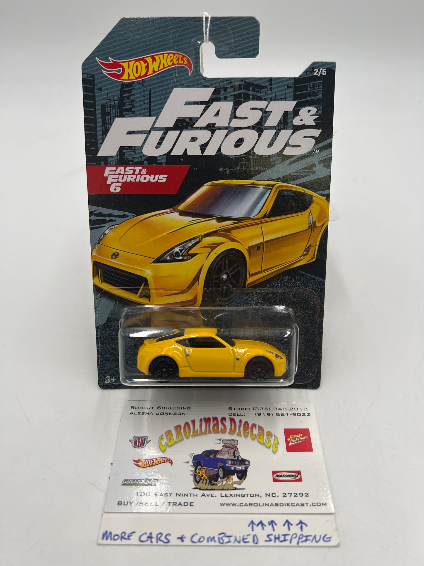 2020 Hot Wheels Fast and Furious 6 #2 Nissan 370Z Yellow 70B