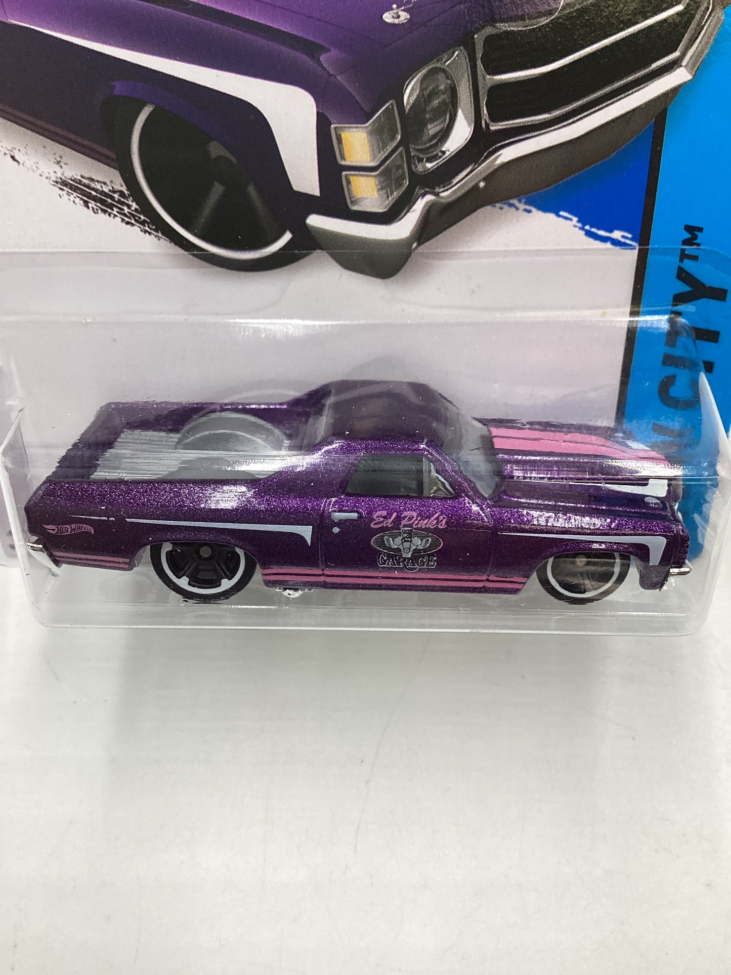 2015 Hot wheels HW City #18 71 El Camino Purple 15G