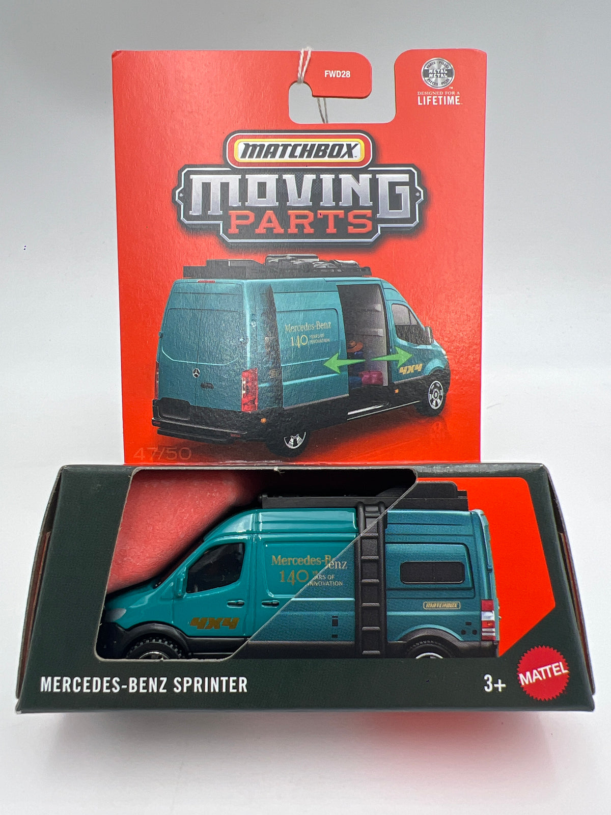 2026 Matchbox Moving Parts #47 Mercedes-Benz Sprinter Blue