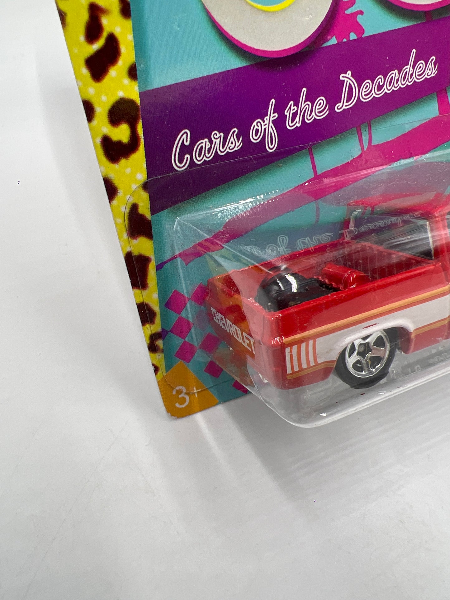 Hot Wheels Cars of the Decades The 80s #24 83 Chevy Silverado Red W/Protector