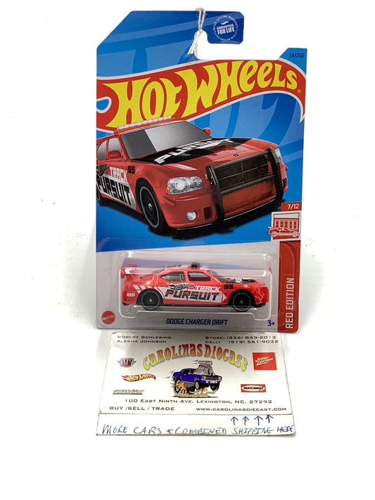 2023 hot wheels red edition #54 Dodge Charger Drift 150D