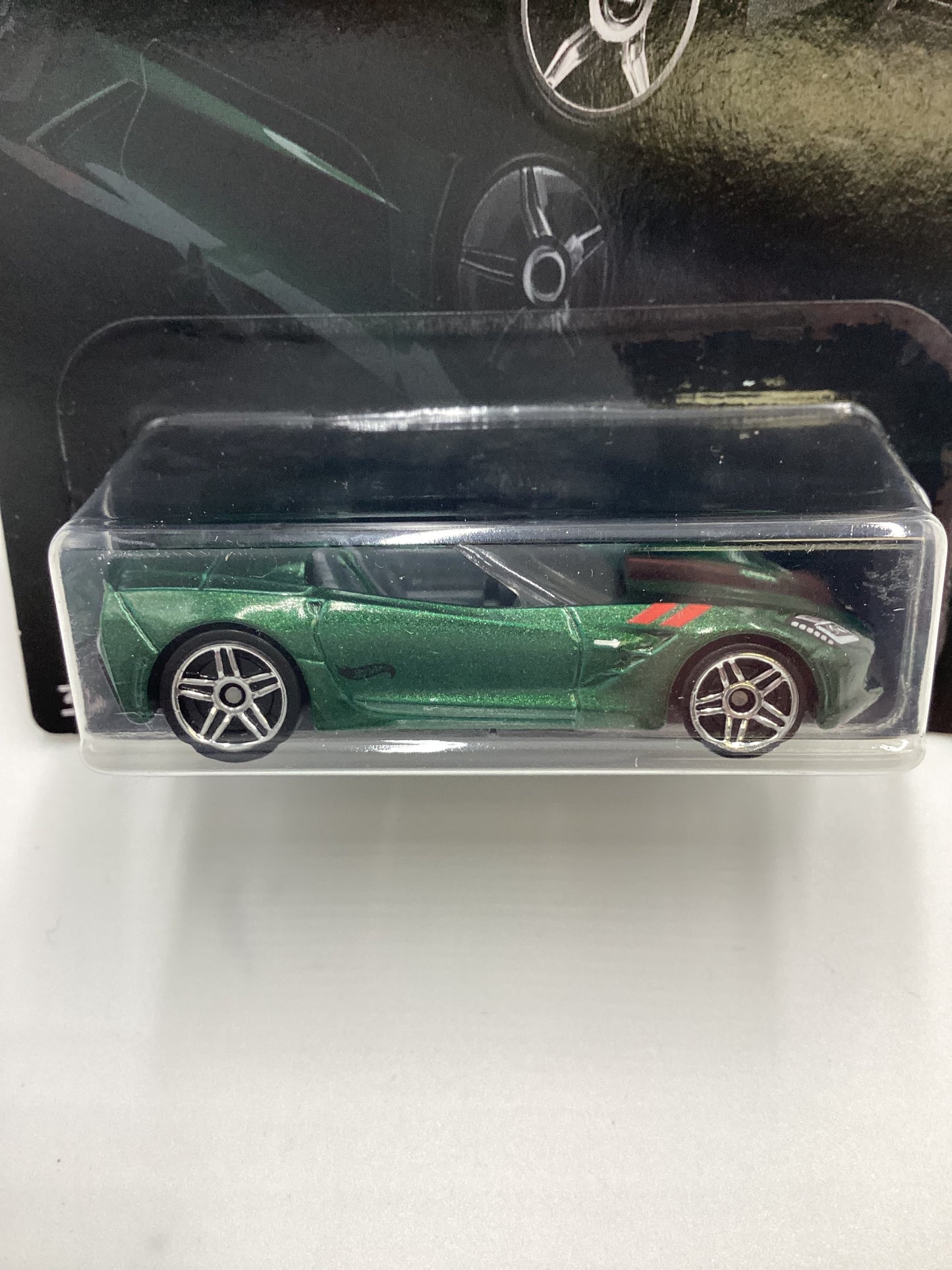 2019 Hot Wheels Exotics Series #1 14 Corvette Stingray *Bad Card* 156G