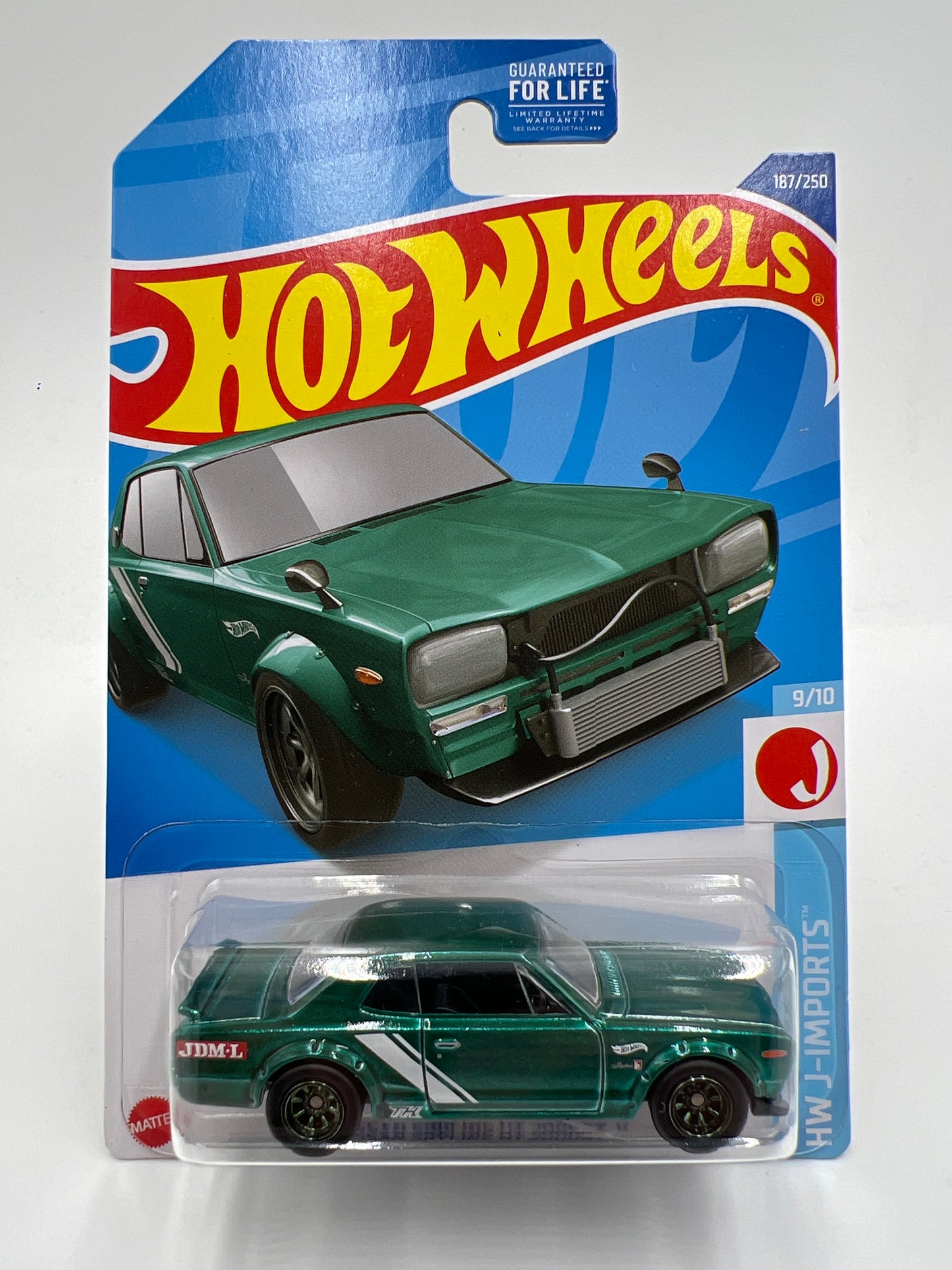 2022 Hot Wheels Super Treasure Hunt #187 Nissan Skyline HT 2000GT-X Green W/Protector