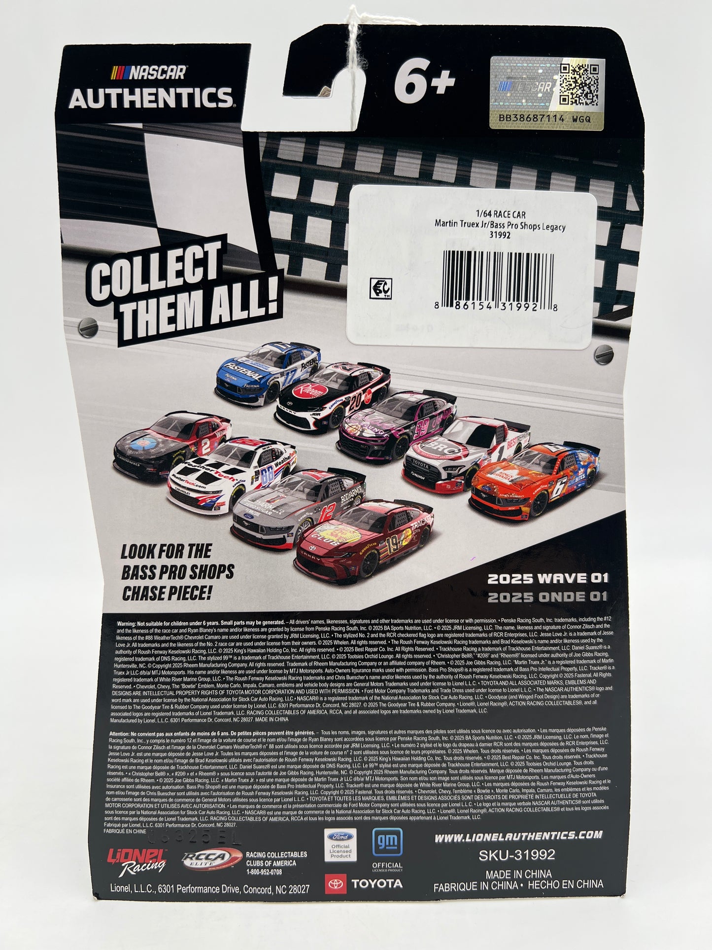 2025 Nascar Authentics Wave 1 Liquid Color CHASE Martin Truex Jr #19 Red