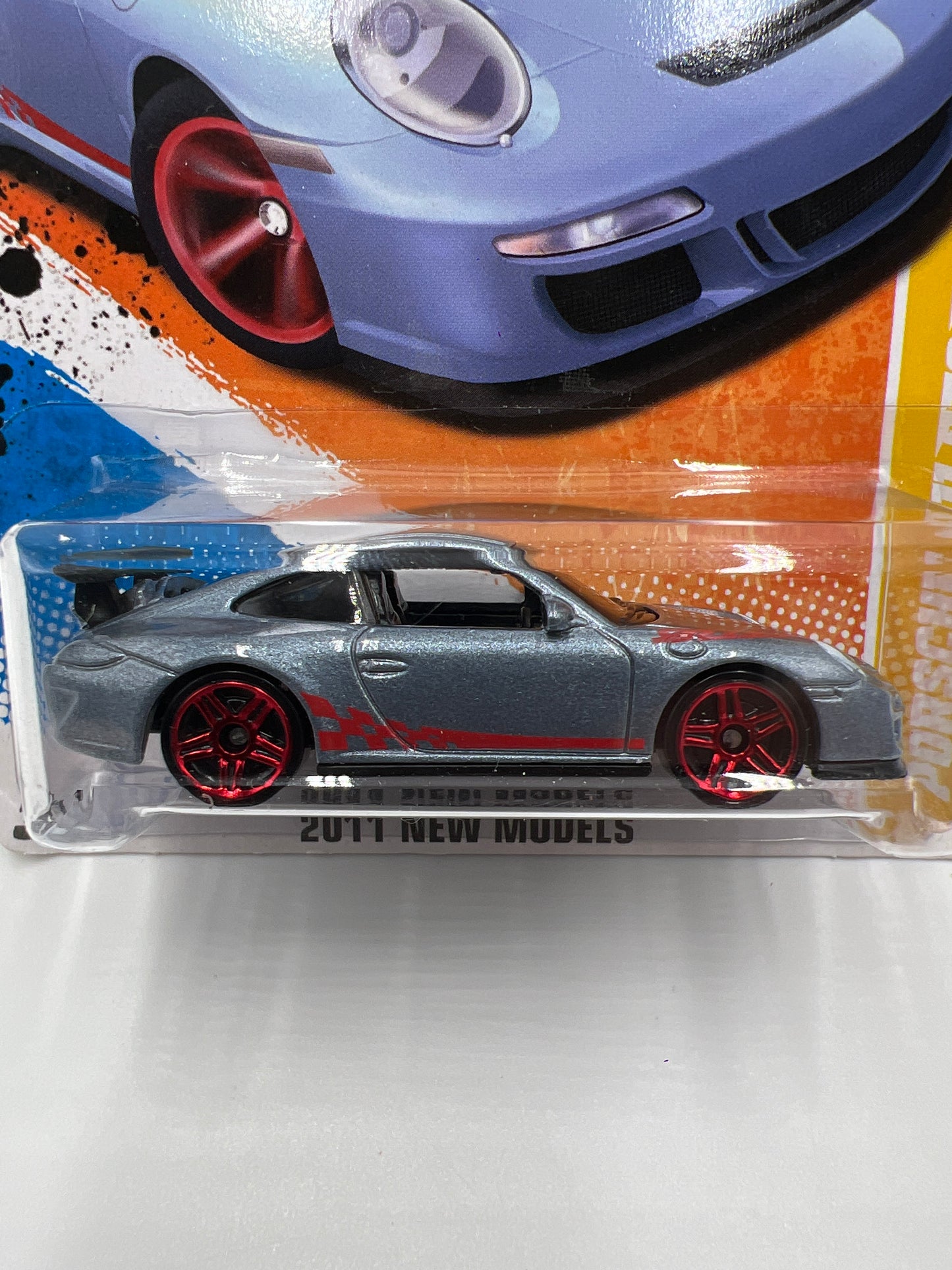 2011 Hot Wheels New Models #36 Porsche 911 GT3 RS Steel Blue SR