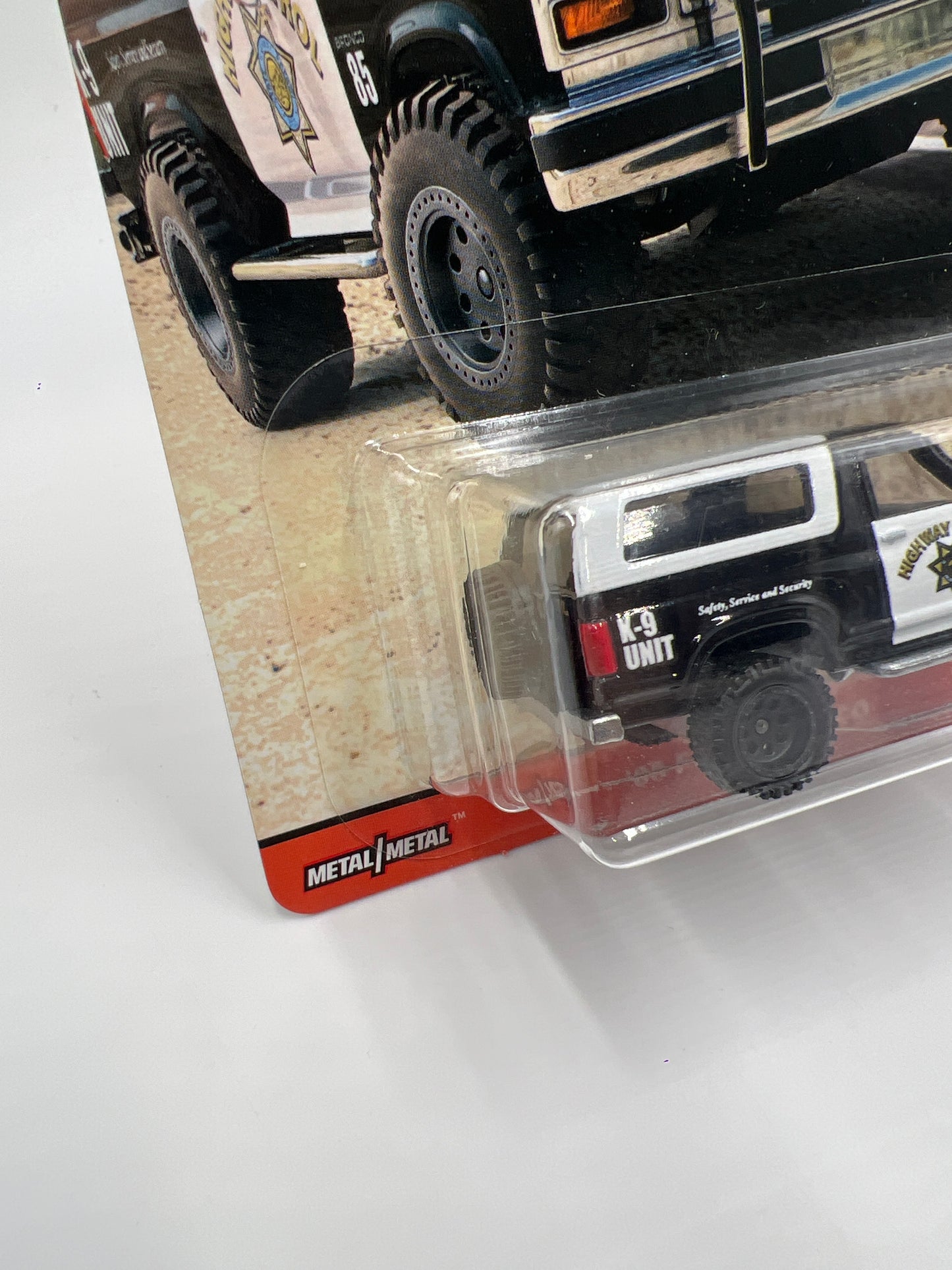 Hot Wheels Premium Wild Terrain #2 85 Ford Bronco Black/White Highway Patrol 253A