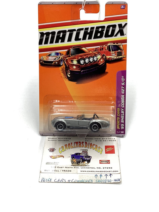 Matchbox 2010 #5 1965 Shelby Cobra 427 S/C