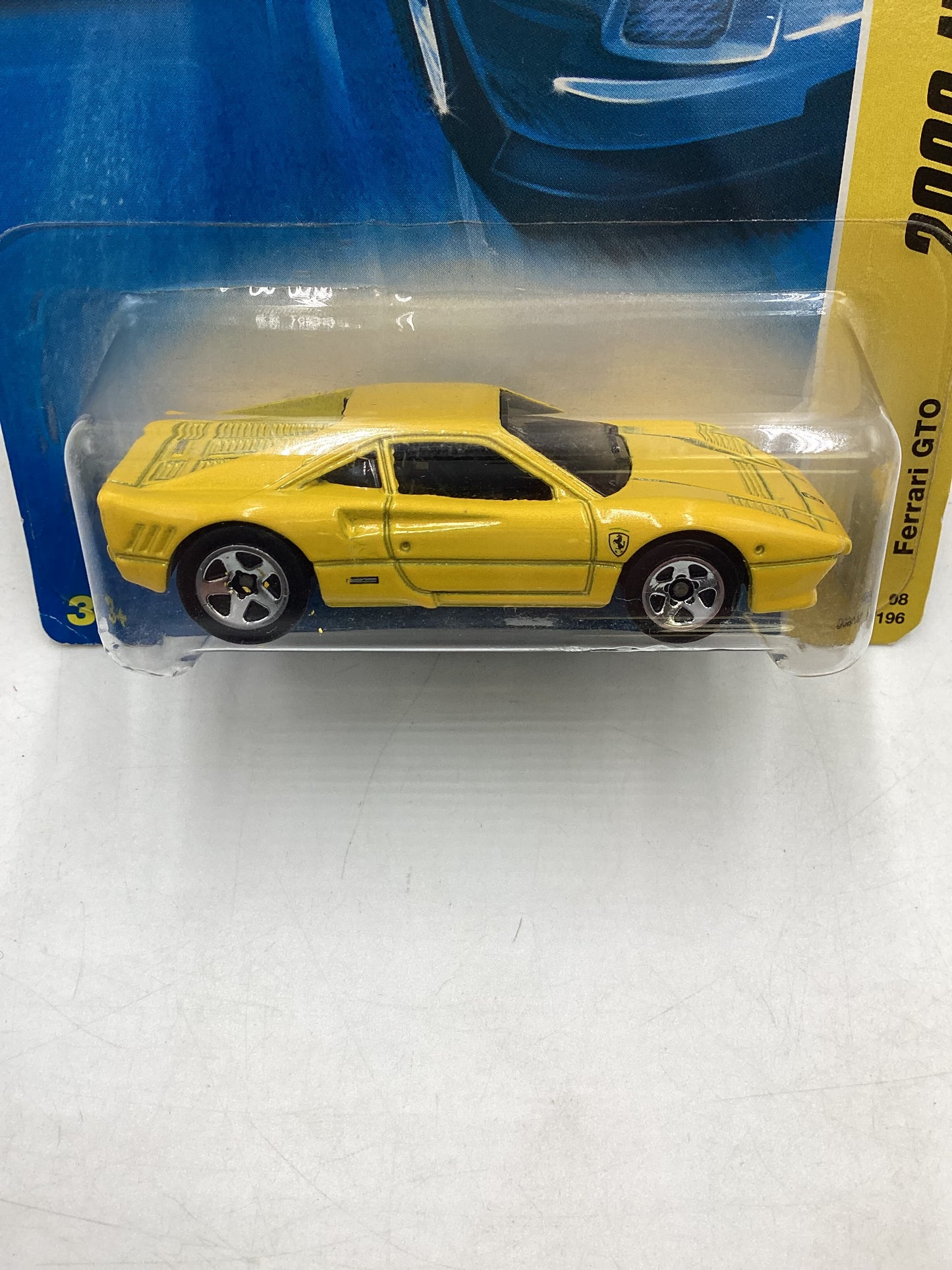 2008 Hot Wheels #038 Ferrari GTO Yellow