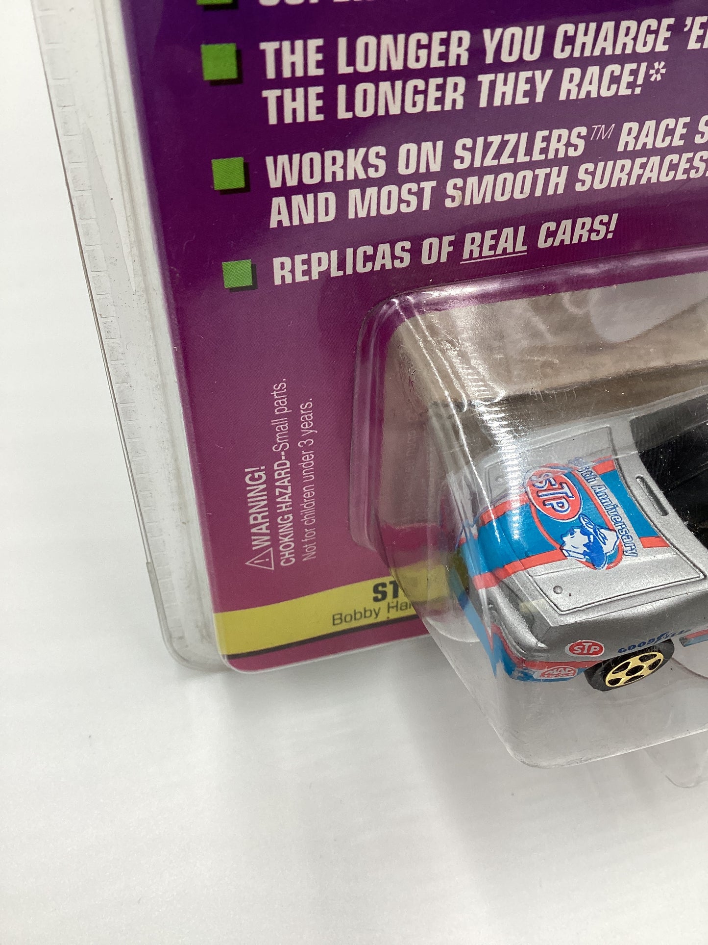 Playing Mantis Sizzlers Rechargeable Motorized Racers STP Bobby Hamilton Silver #43 (SR)