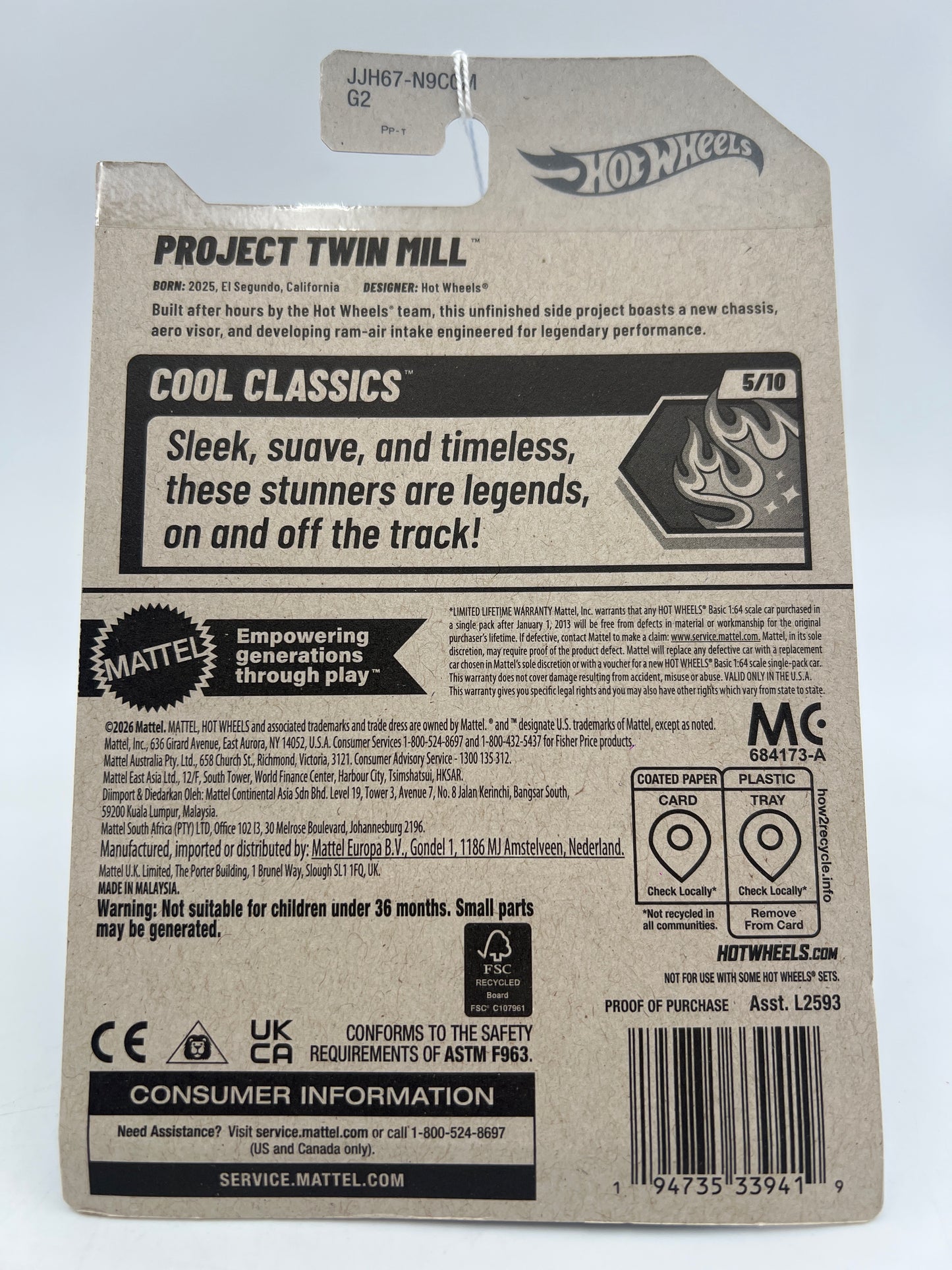 2026 Hot Wheels M Case #219 Project Twin Mill