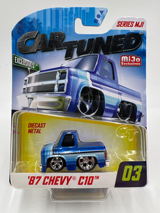 MGA Car Tuned MiJo Exclusives Series MJ1 #3 87 Chevy C10 Blue