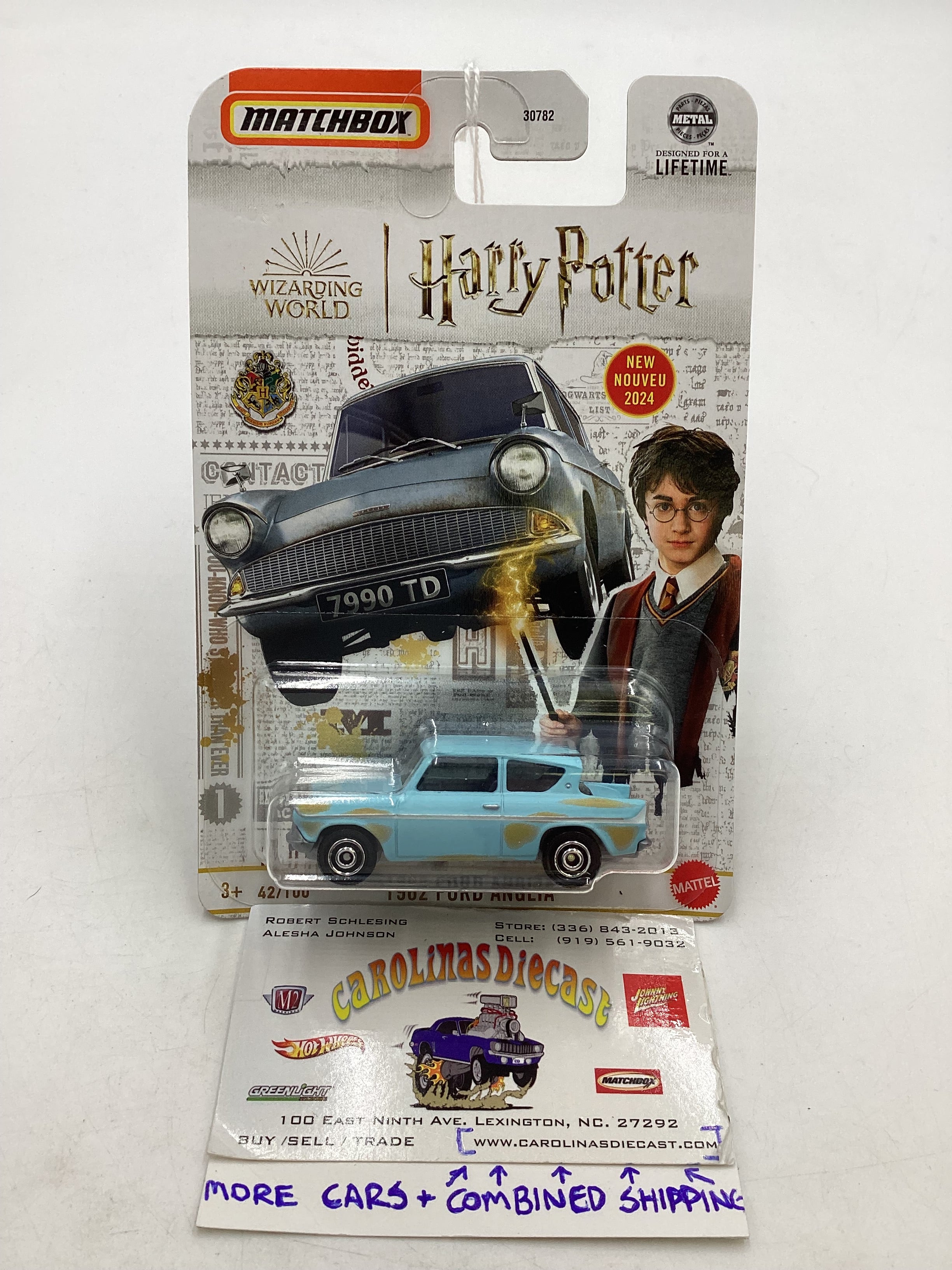 Matchbox Harry Potter 1962 Ford Anglia 165A carolinasdiecast