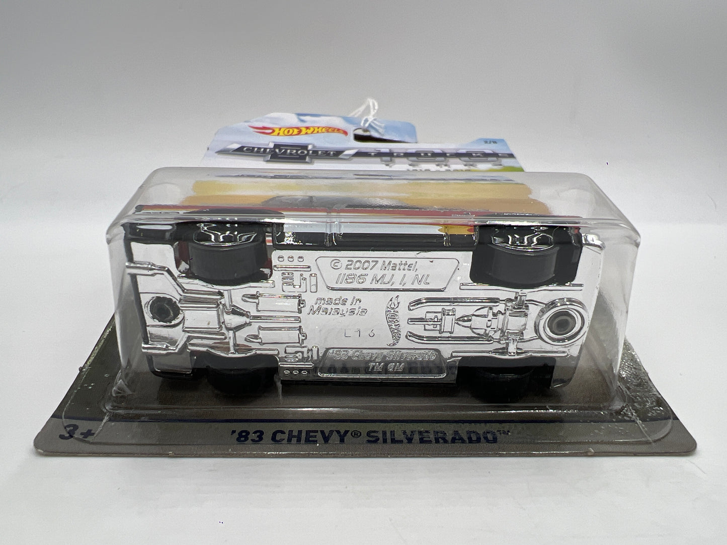 Hot Wheels Walmart Chevrolet Trucks 100 Years #2 83 Chevy Silverado Black