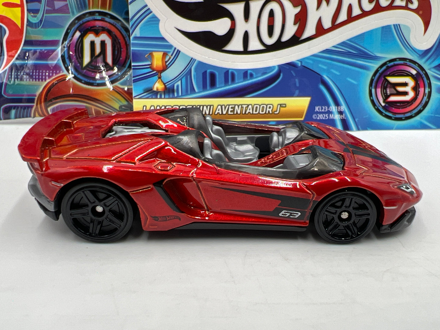 2025 Hot Wheels Mystery Models Series 3 #1 CHASE Lamborghini Aventador J Red